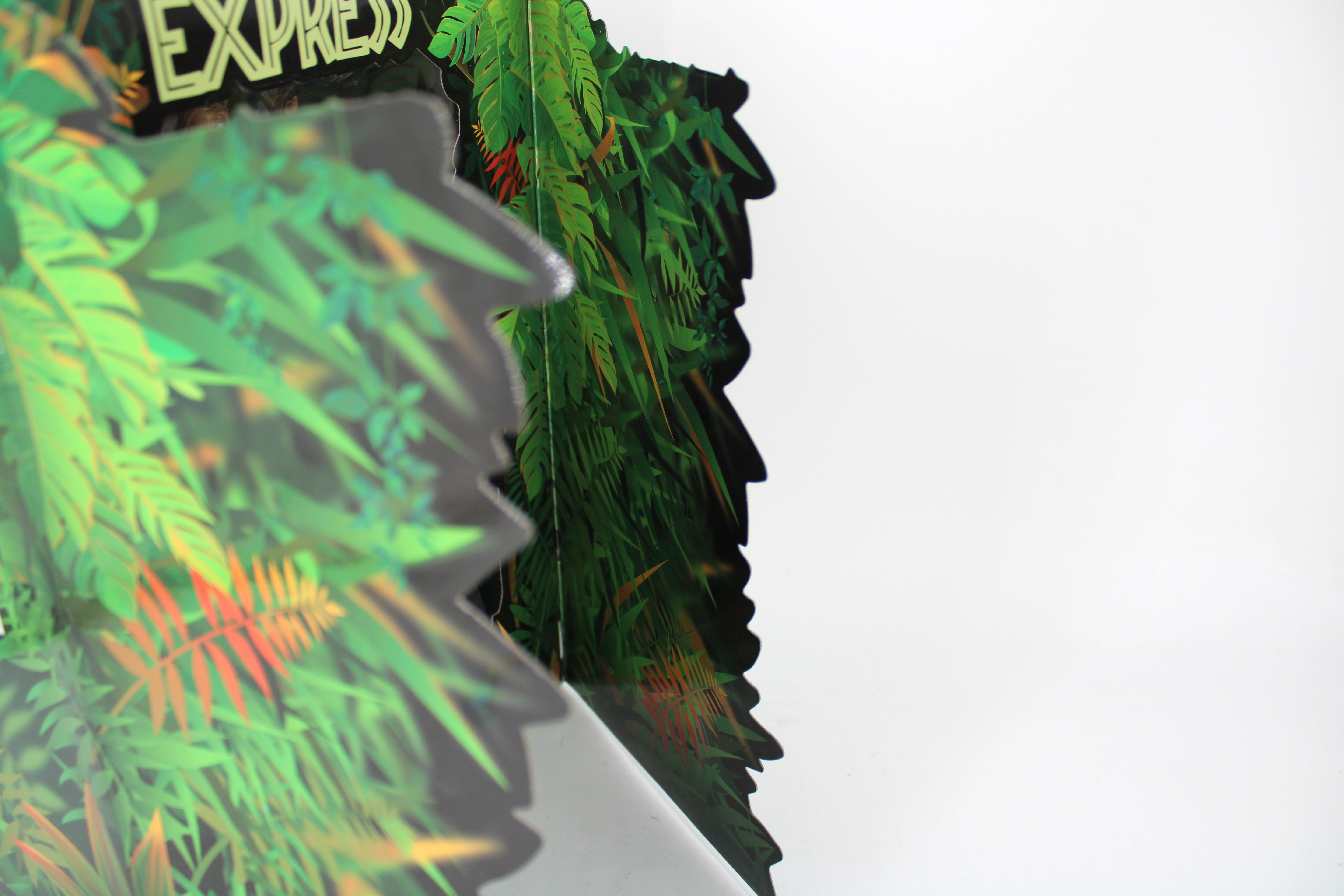 Jurassic Express AEW Unrivaled 2-Pack 2021 — Holographic Foil Side Panel Close-Up
