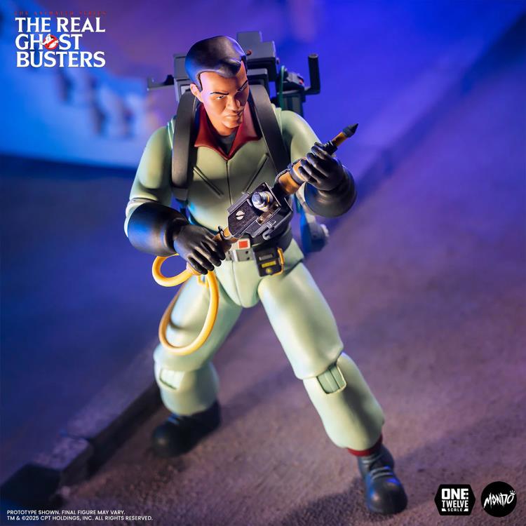 Winston Zeddemore Real Ghostbusters Mondo 1/12 Figure — Action Pose Holding Particle Thrower Wand