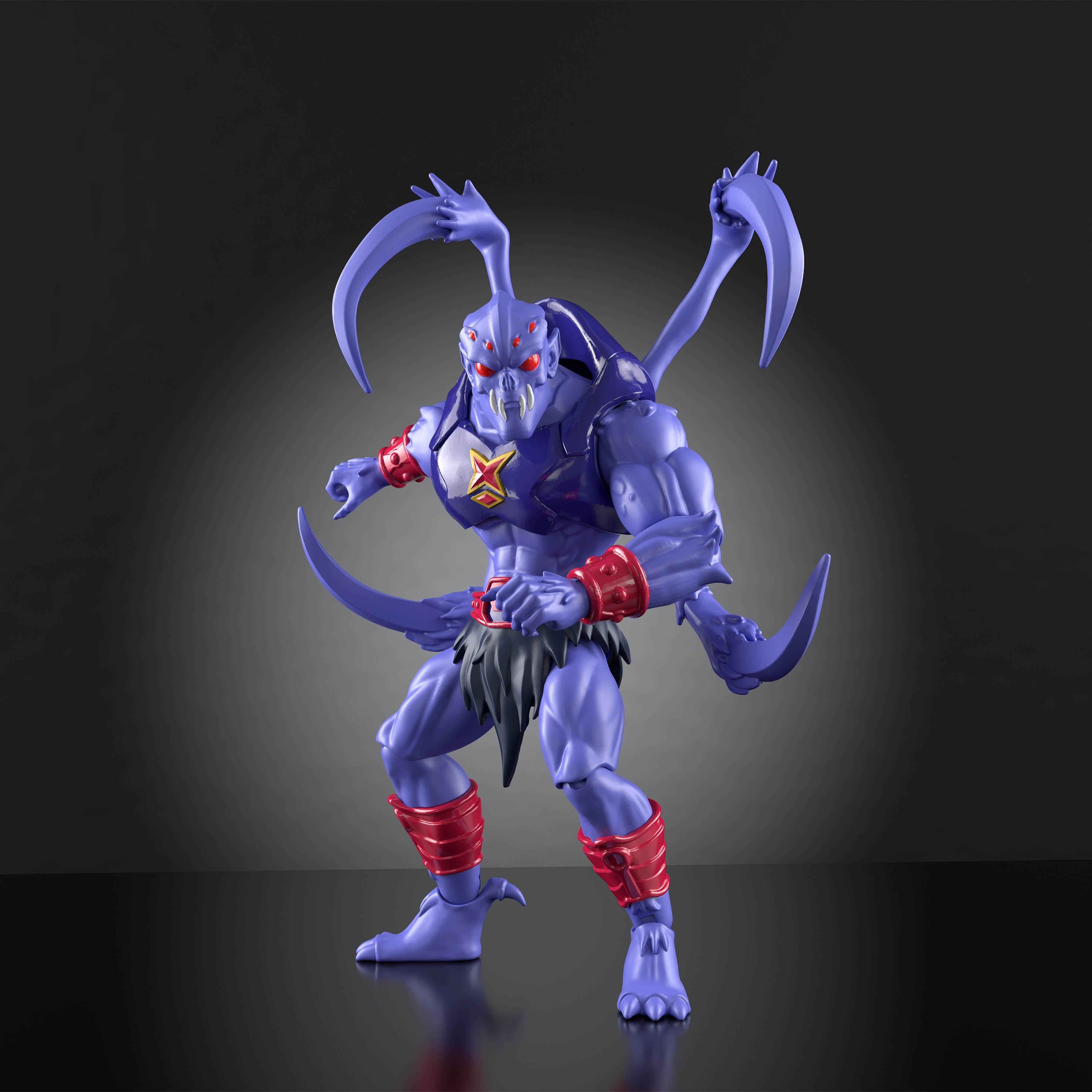 Webstor Masters of the Universe Origins 5.5-Inch Figure — Side View Crouching Articulation Pose