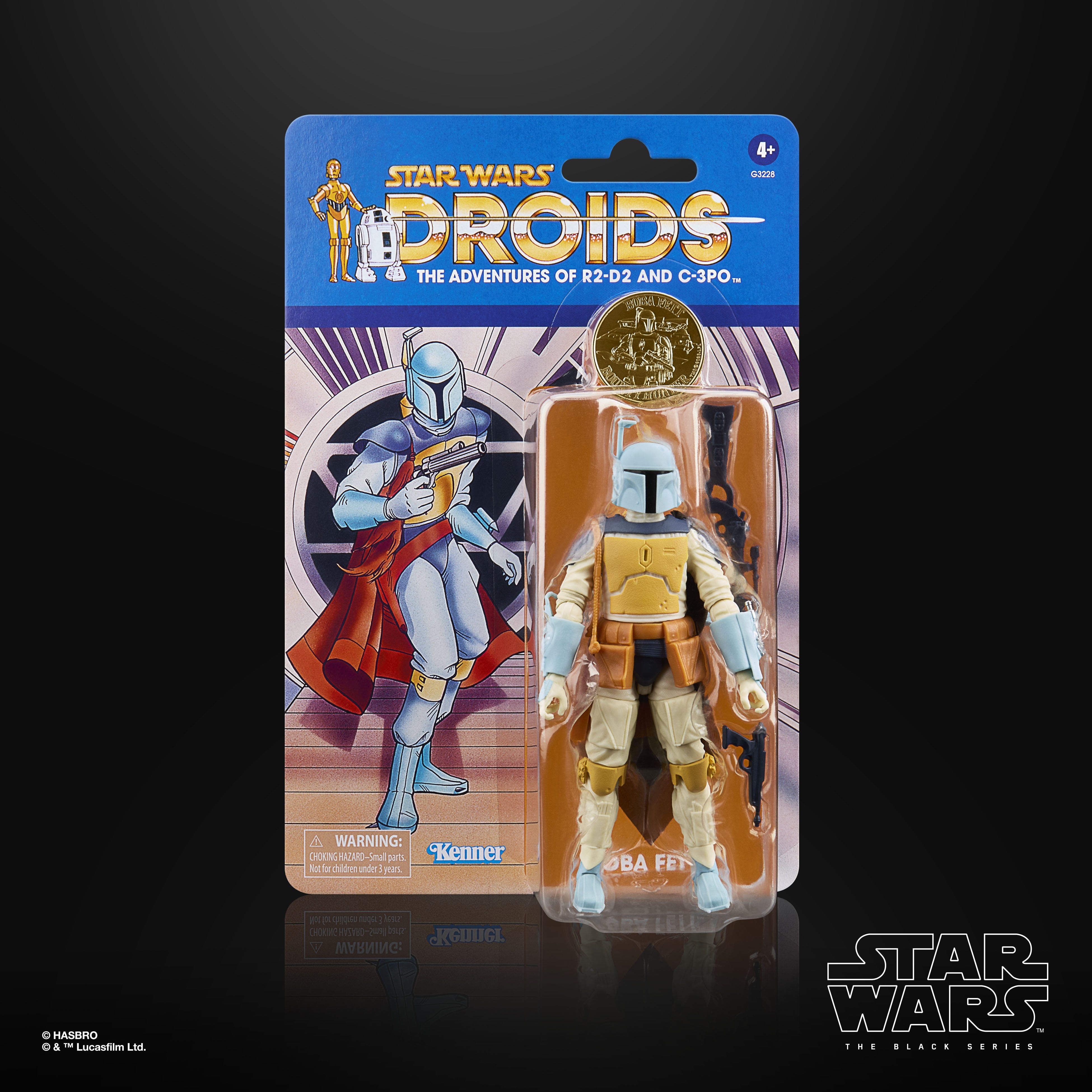 Boba Fett Droids Black Series 6-Inch Figure — Card Front with Collectible Coin