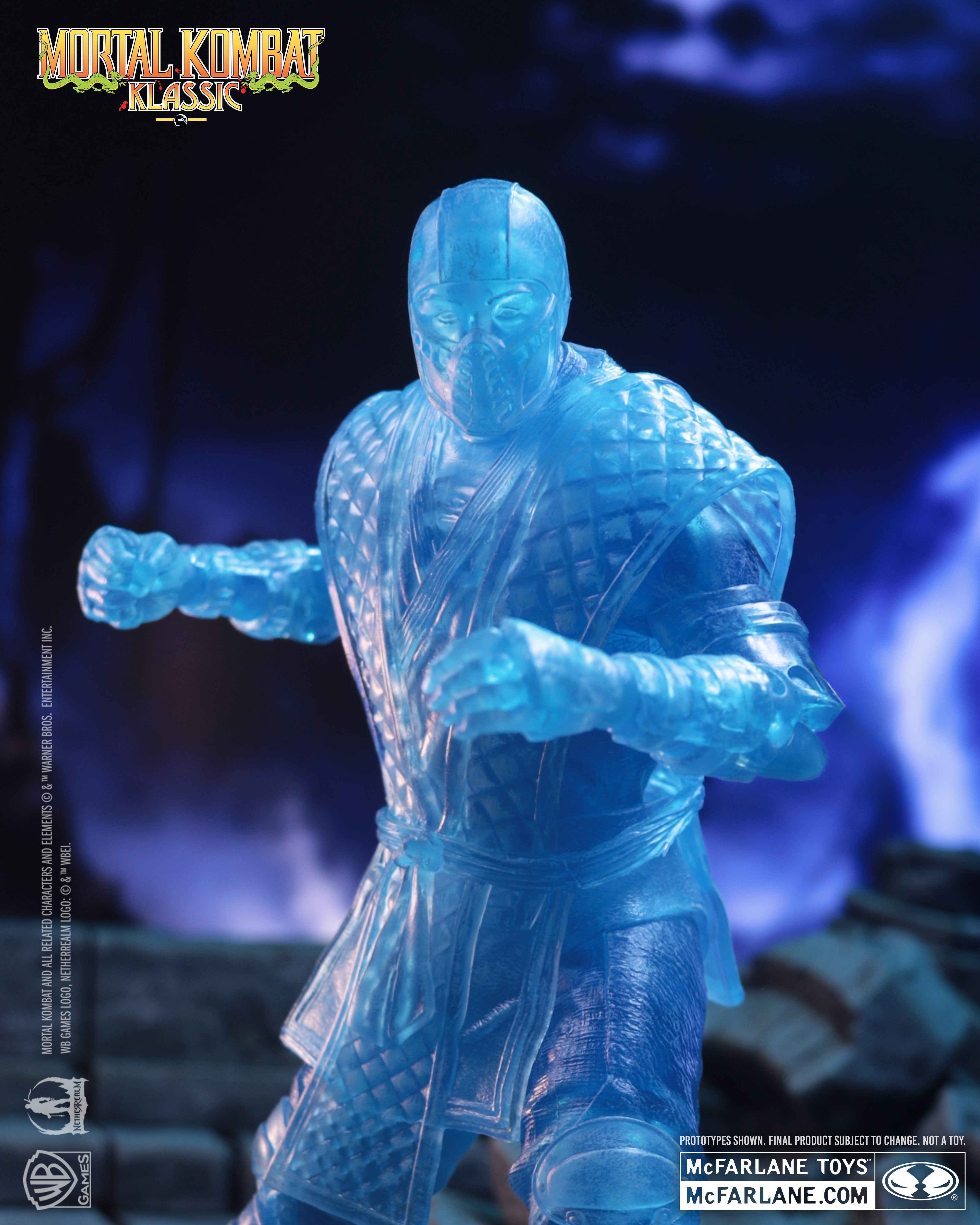 Sub-Zero Ice Clone Mortal Kombat Klassic 7-Inch Figure — Figure Detail Close-Up
