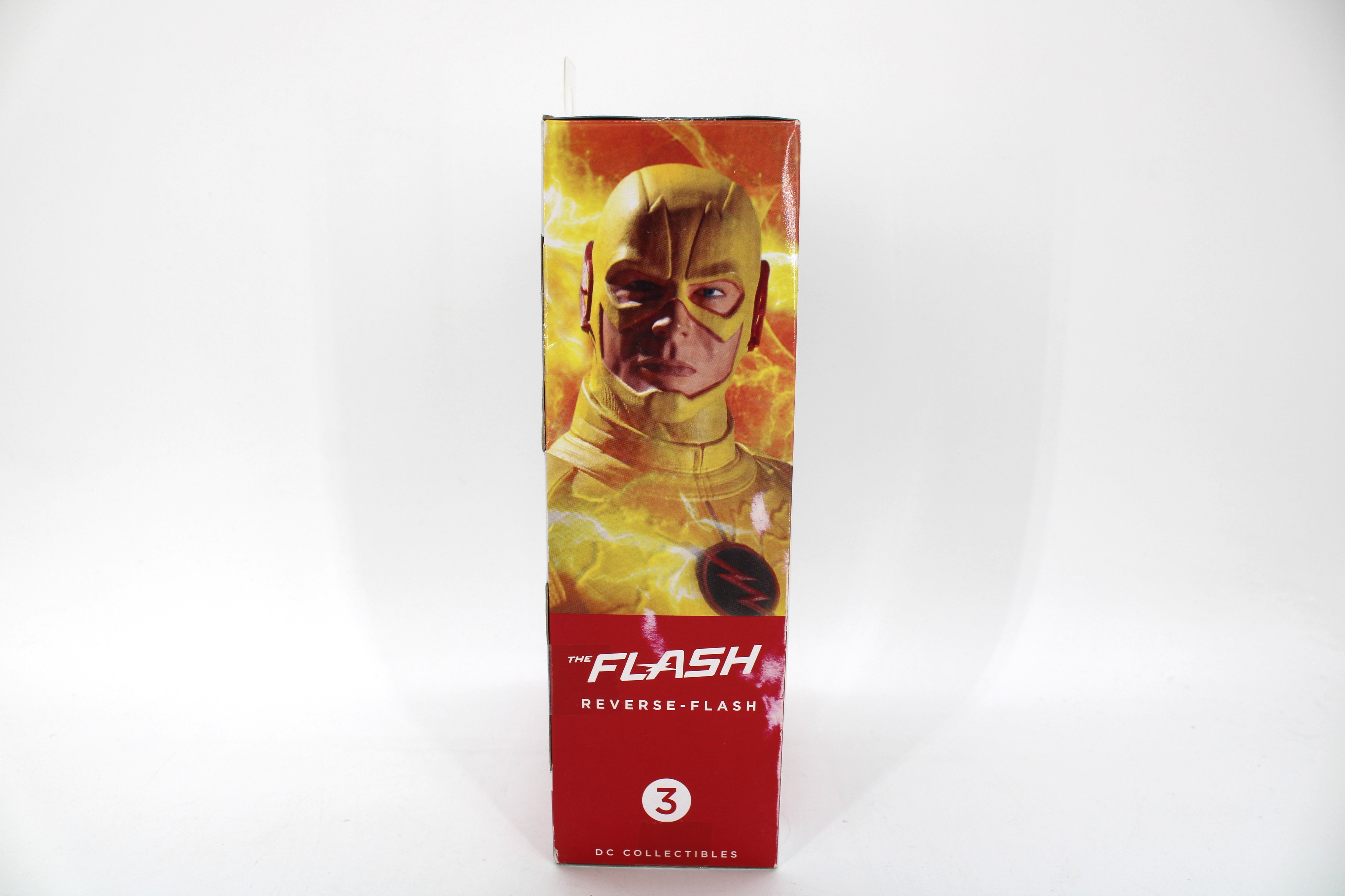 Reverse-Flash Flash TV DC Collectibles 7-Inch Figure — Box Side Art Close-Up