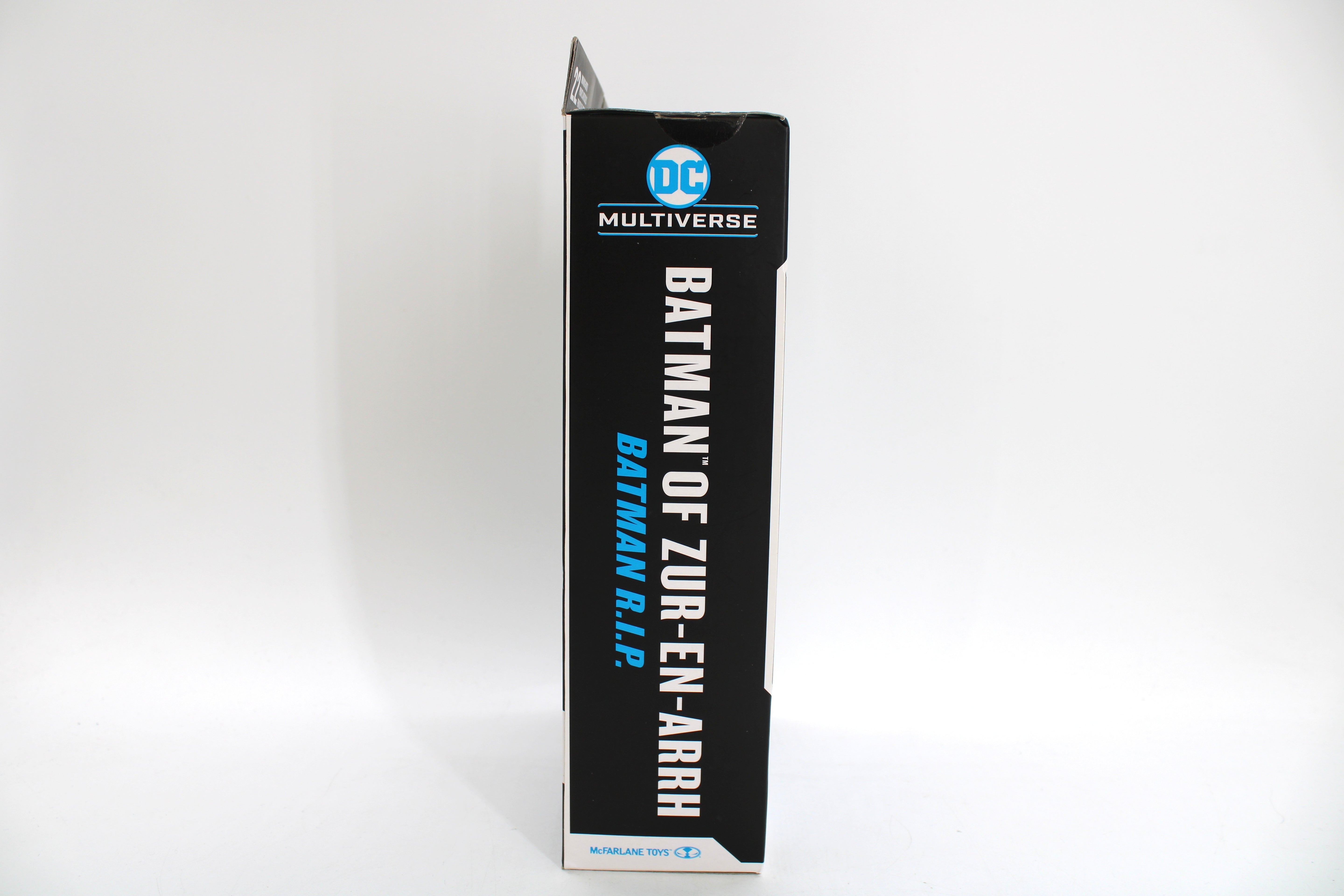 Batman of Zur-En-Arrh DC Multiverse 7-Inch Figure — Box Side View with Batman R.I.P. Subtitle