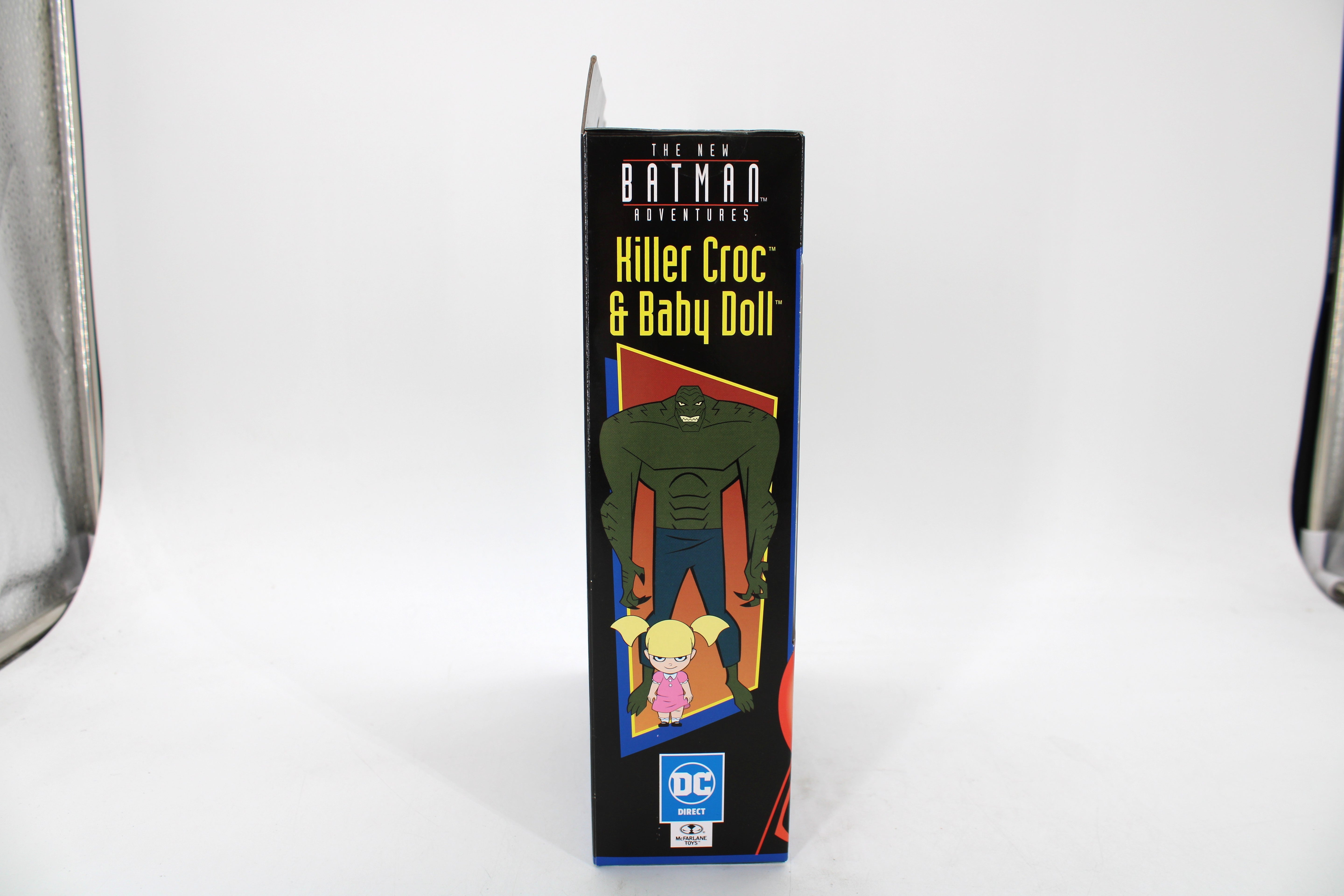Killer Croc Baby Doll New Batman Adventures DC Direct Two-Pack — Left Side Panel with DC Direct Branding