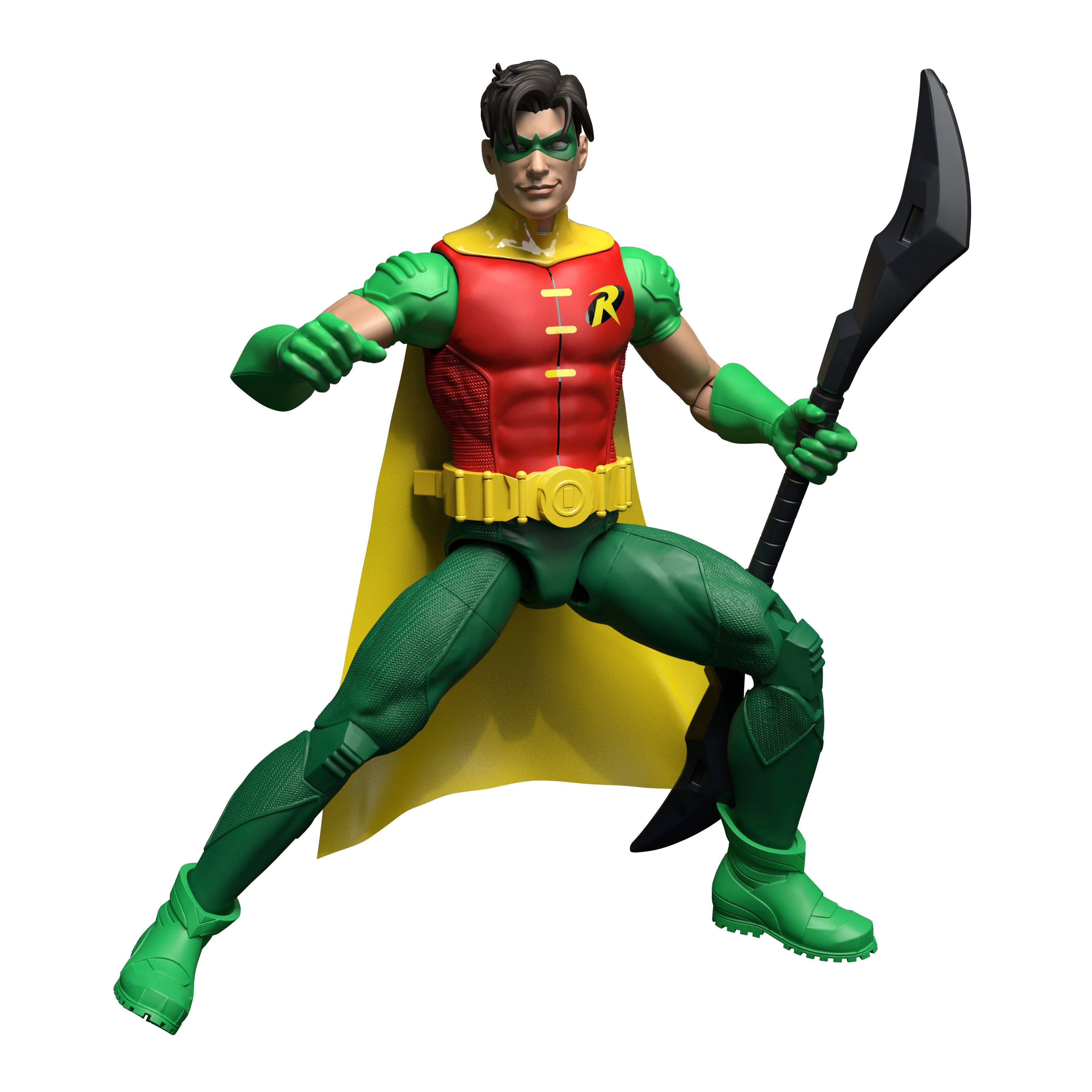 Robin DC Core 6-Inch Figure — Articulation Pose Holding Bo Staff Low Stance