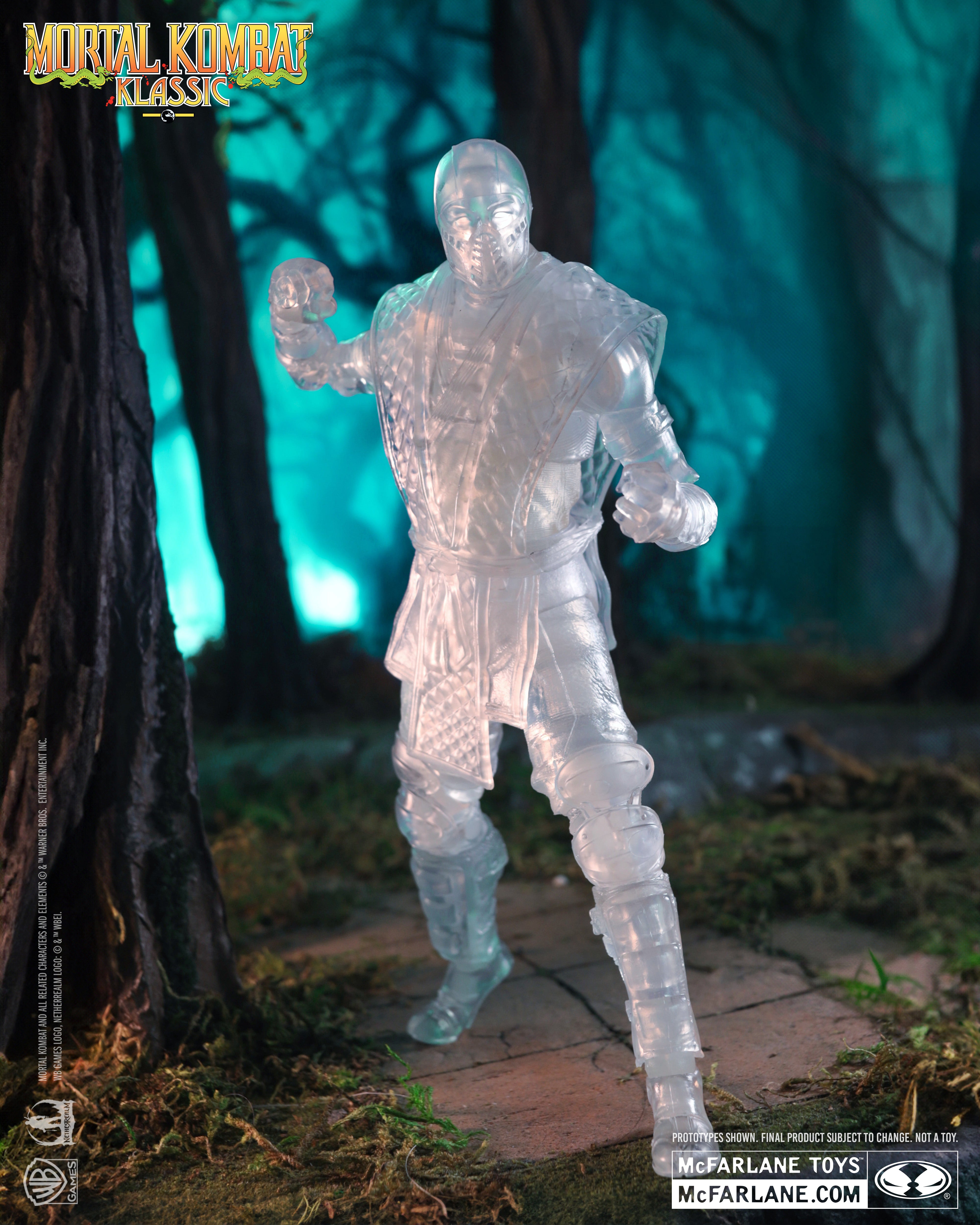 Reptile Invisible Mortal Kombat Klassic 7-Inch Figure — Front View Combat Stance
