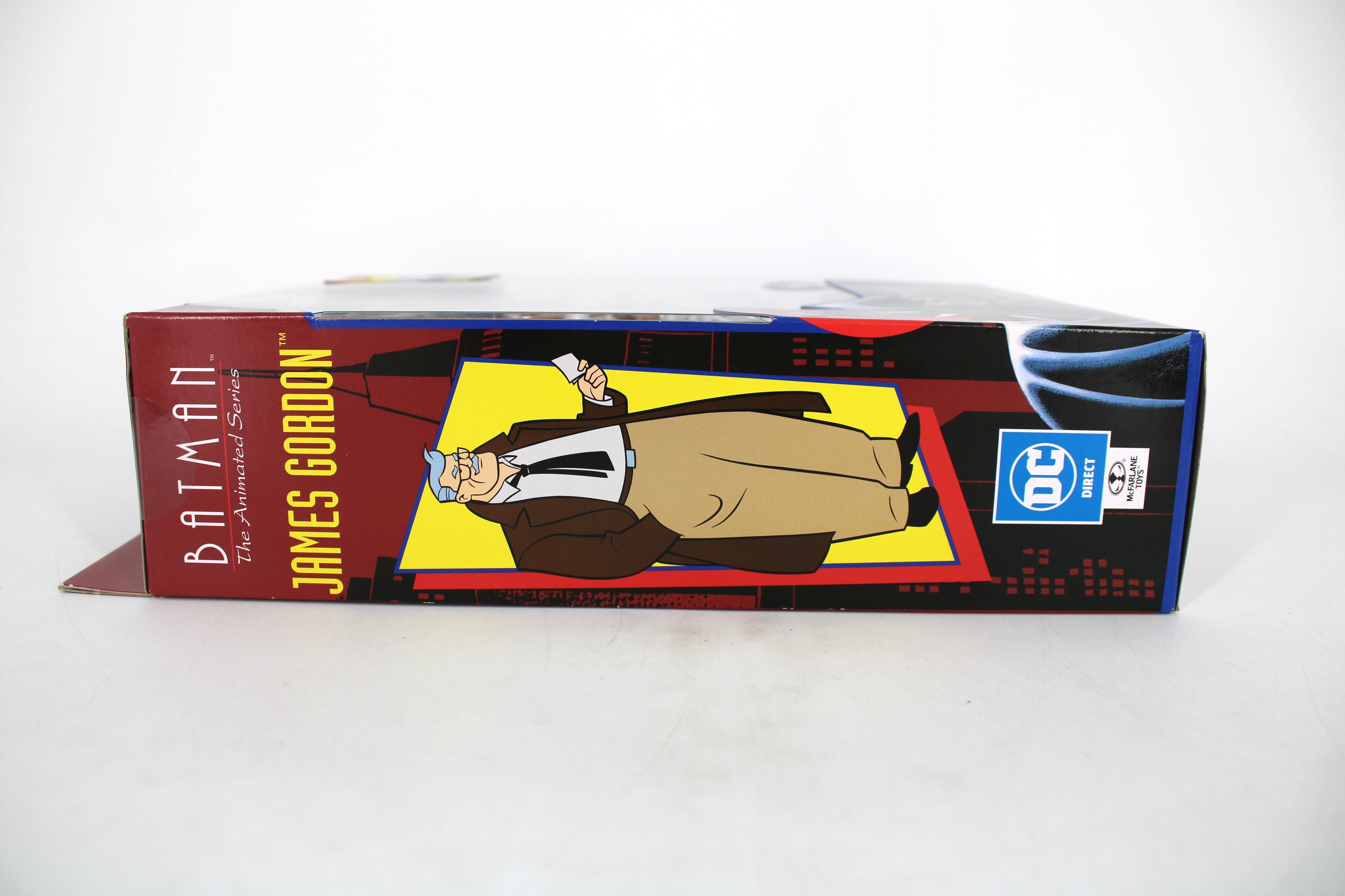 James Gordon BTAS McFarlane Re-Animated Series — Left Side Panel with DC Direct Co-Branding