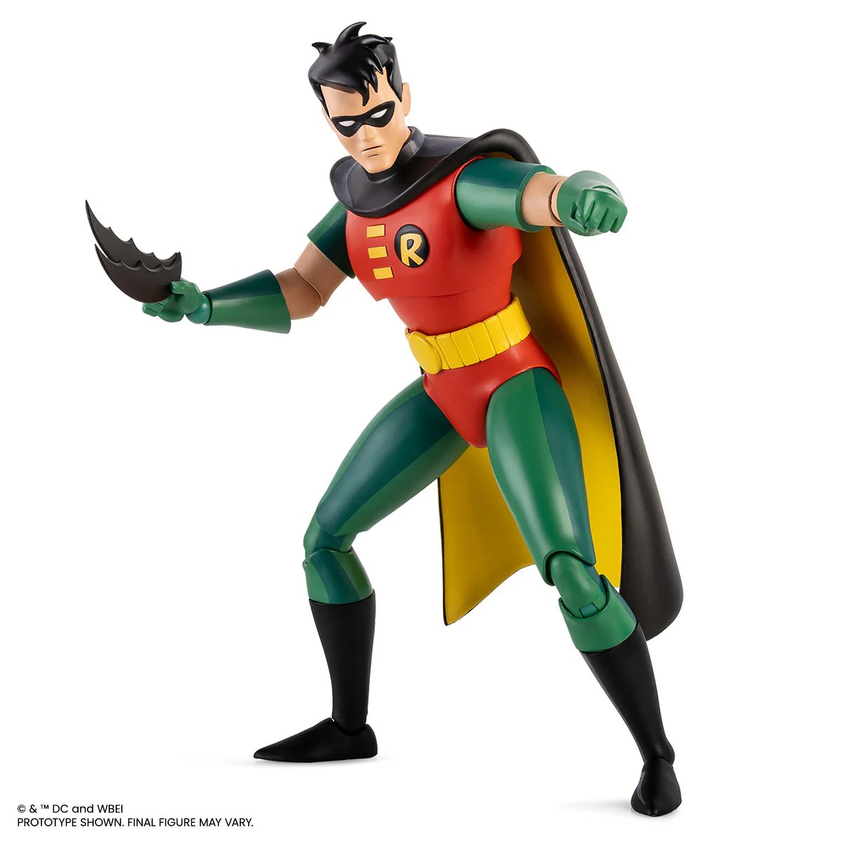 Robin Batman Animated Series Mondo 1:6 Figure — Side View Batarang Pose