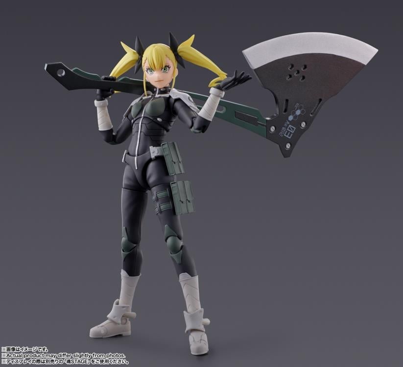Kikoru Shinomiya Kaiju No. 8 S.H.Figuarts 5-Inch Figure — Dedicated Weapon Axe Display Pose