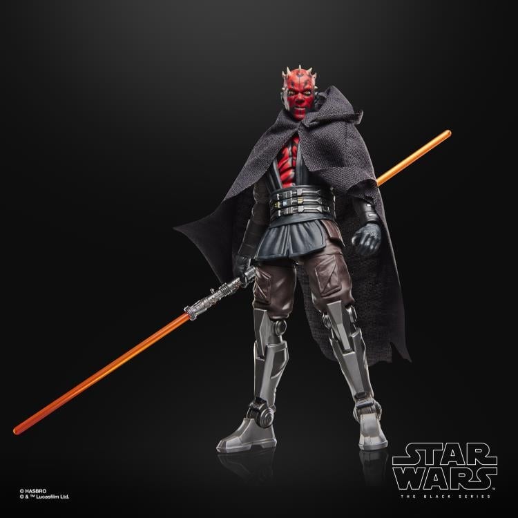 Maul Shadow Lord Black Series 6-Inch Figure — Front View Cloakless with Single Lightsaber Blade