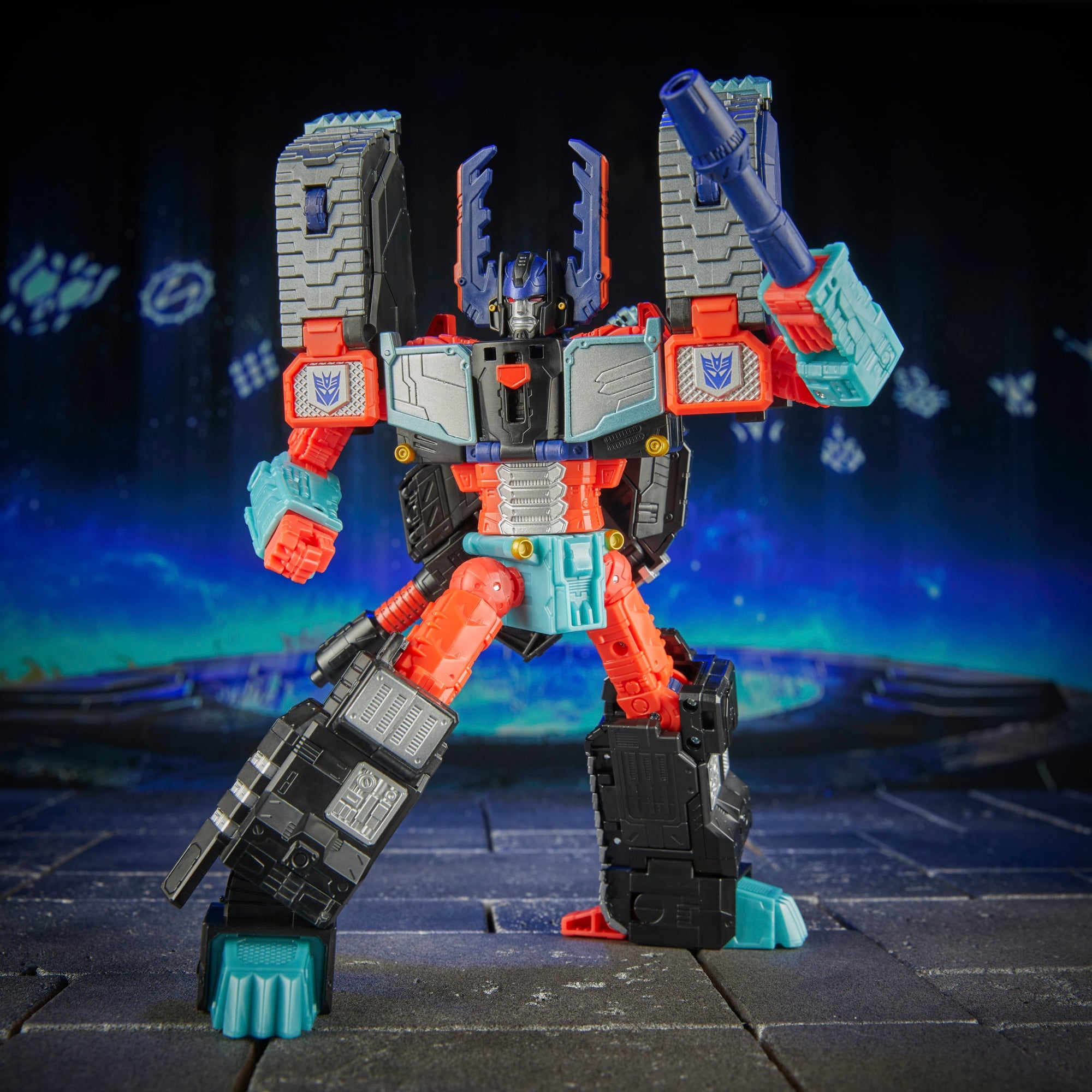 Megazarak Age of the Primes Leader Class Figure — Articulation Pose with Cannon Raised