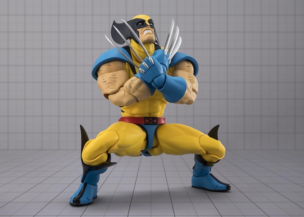 Wolverine Gamerverse S.H.Figuarts 6-Inch Figure — Shouting Face Head Part with Crossed-Arms Claw Display