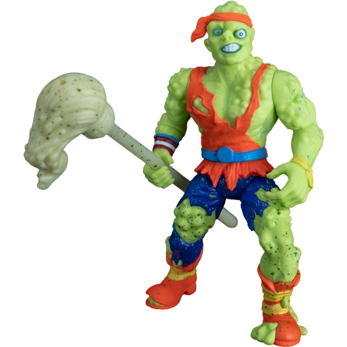 Toxie Toxic Crusaders 5-Inch Figure — Side View with Mop Lowered