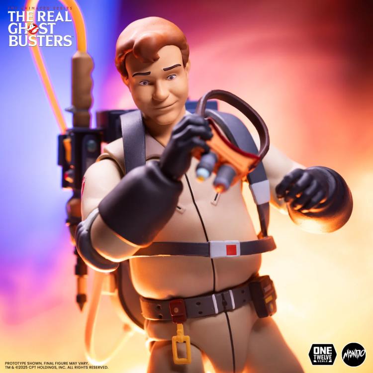 Ray Stantz Real Ghostbusters 1/12 Scale Figure — Figure Detail Holding Particle Thrower Wand