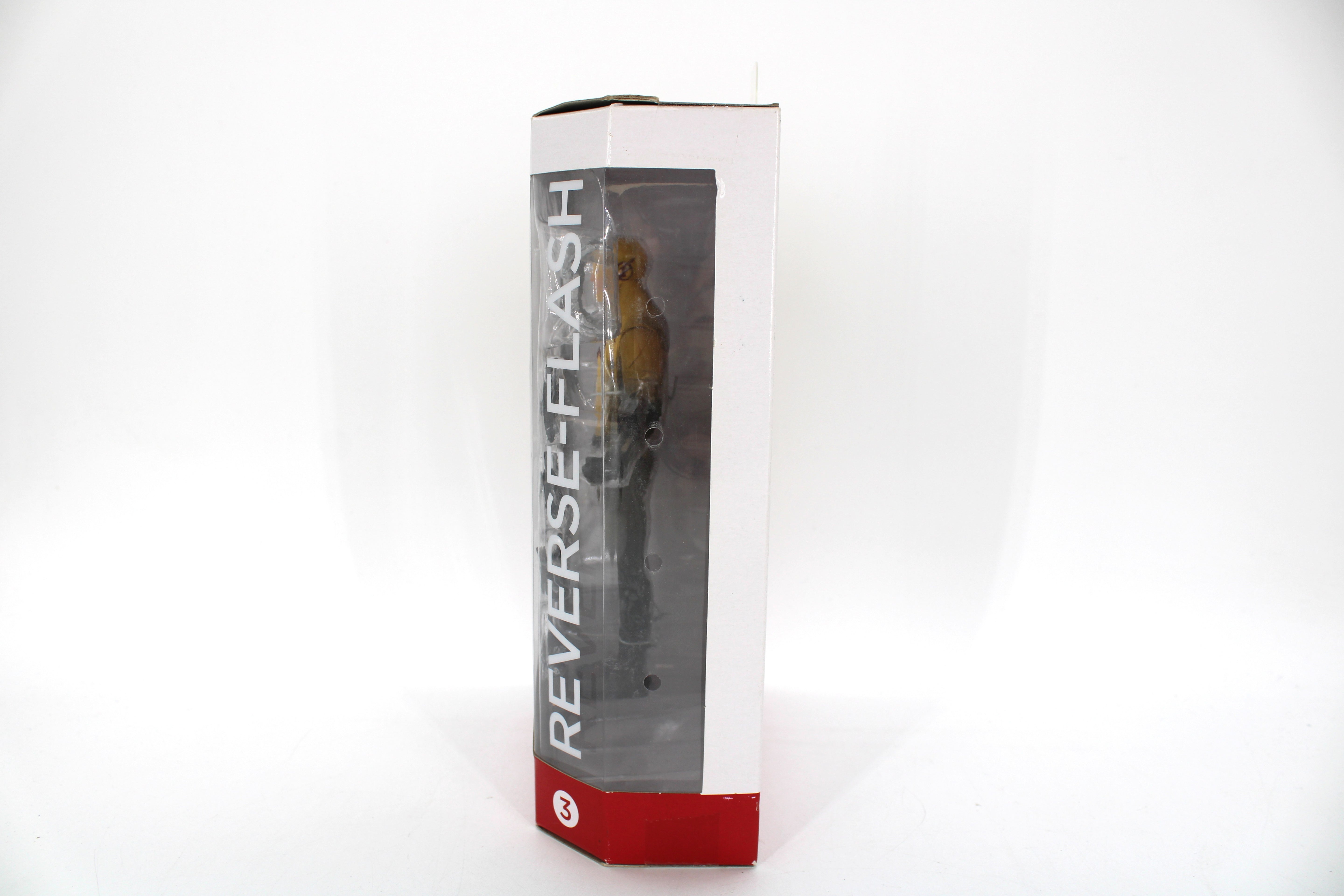 Reverse-Flash Flash TV DC Collectibles 7-Inch Figure — Side View Through Blister Window