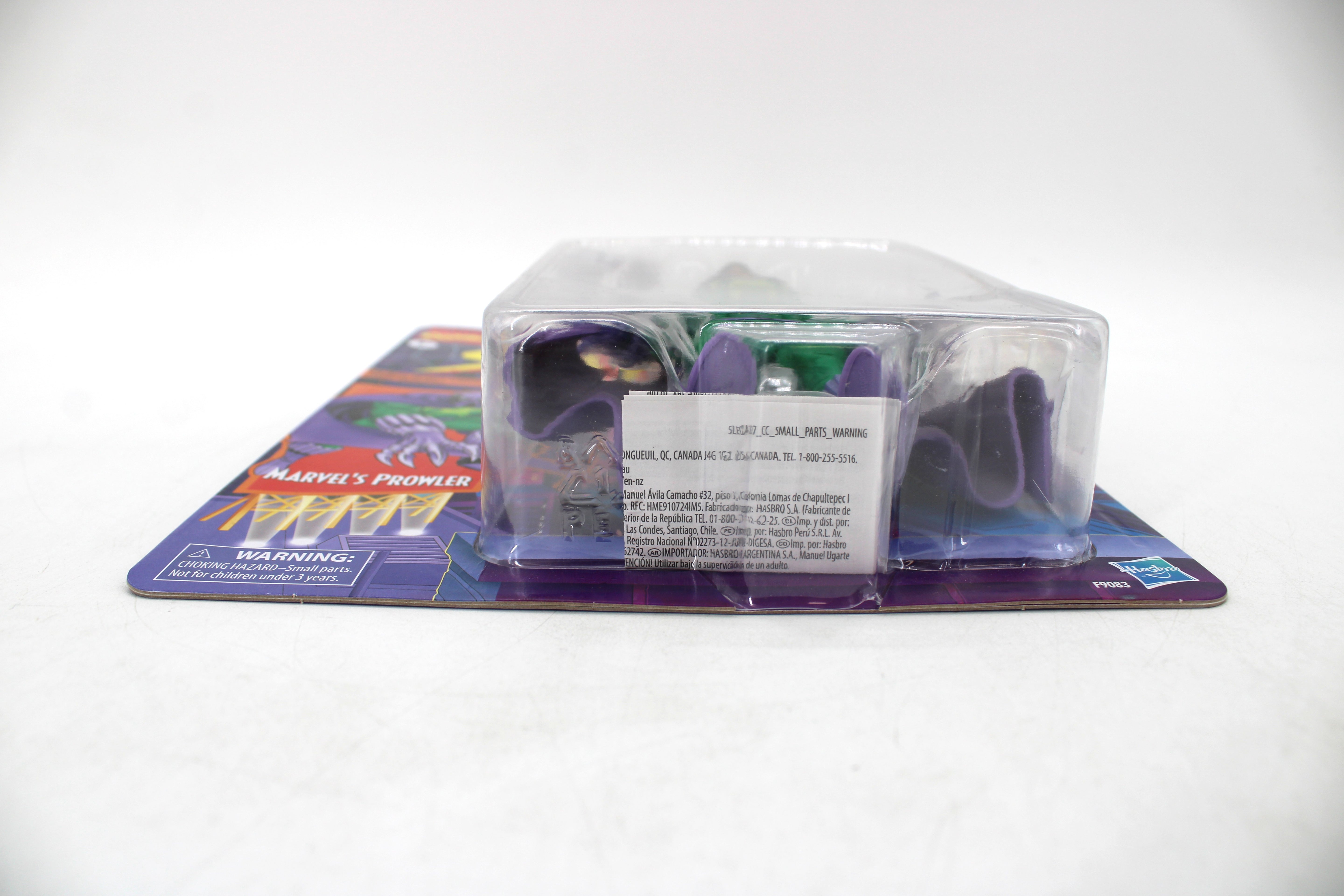Marvel's Prowler Marvel Legends Retro Card 2024 Figure — Bubble Detail Close-Up