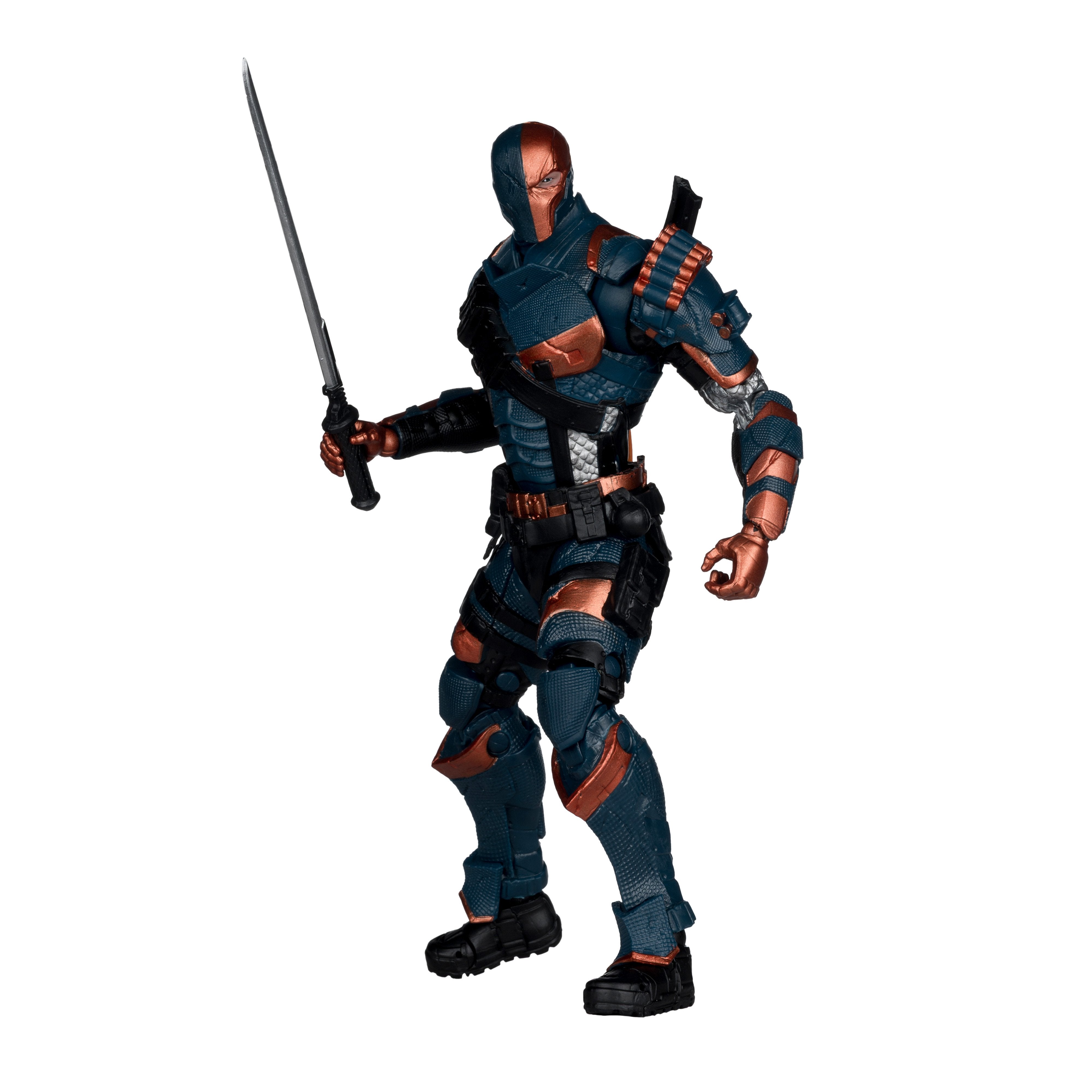 Deathstroke DC Multiverse 7-Inch Figure — Side View Wielding Katana