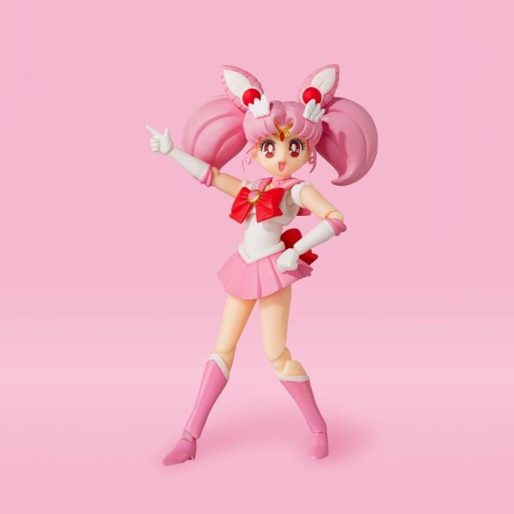 Sailor Chibi Moon S.H.Figuarts Animation Color 3.9-Inch Figure — Pointing Pose Front View