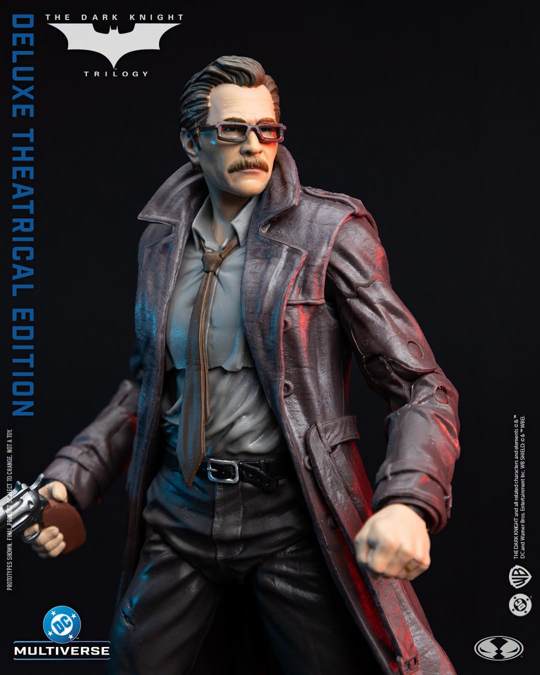 Commissioner Gordon DC Multiverse 7-Inch Deluxe Figure — Articulation Pose with Pistol