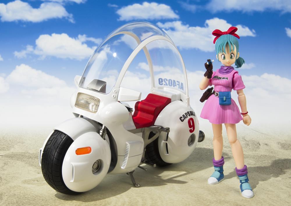 Bulma Capsule No. 9 S.H.Figuarts Motorcycle — Scale Display with Bulma Figure