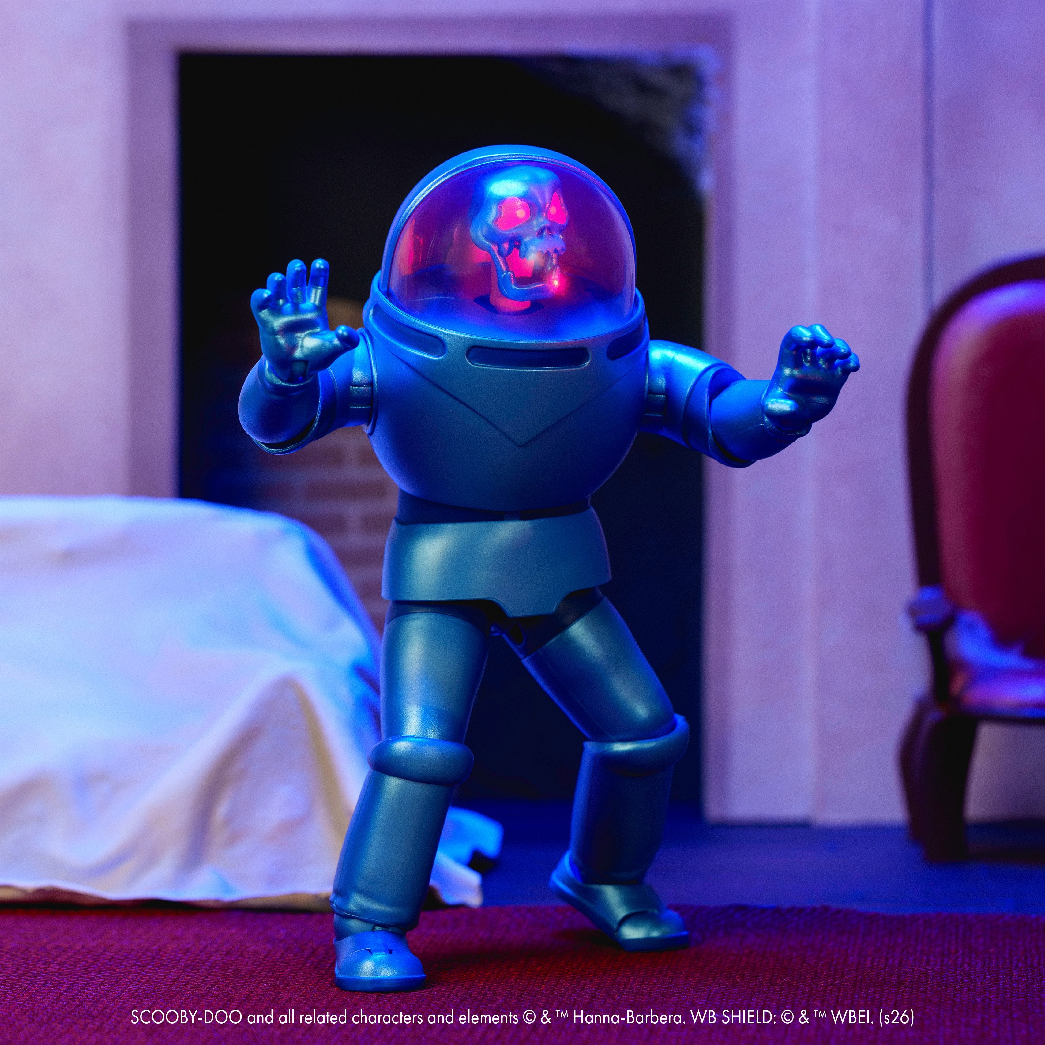 Space Kook Scooby-Doo 1/12 Scale Figure — Articulation Pose Arms Raised Red Skull Head
