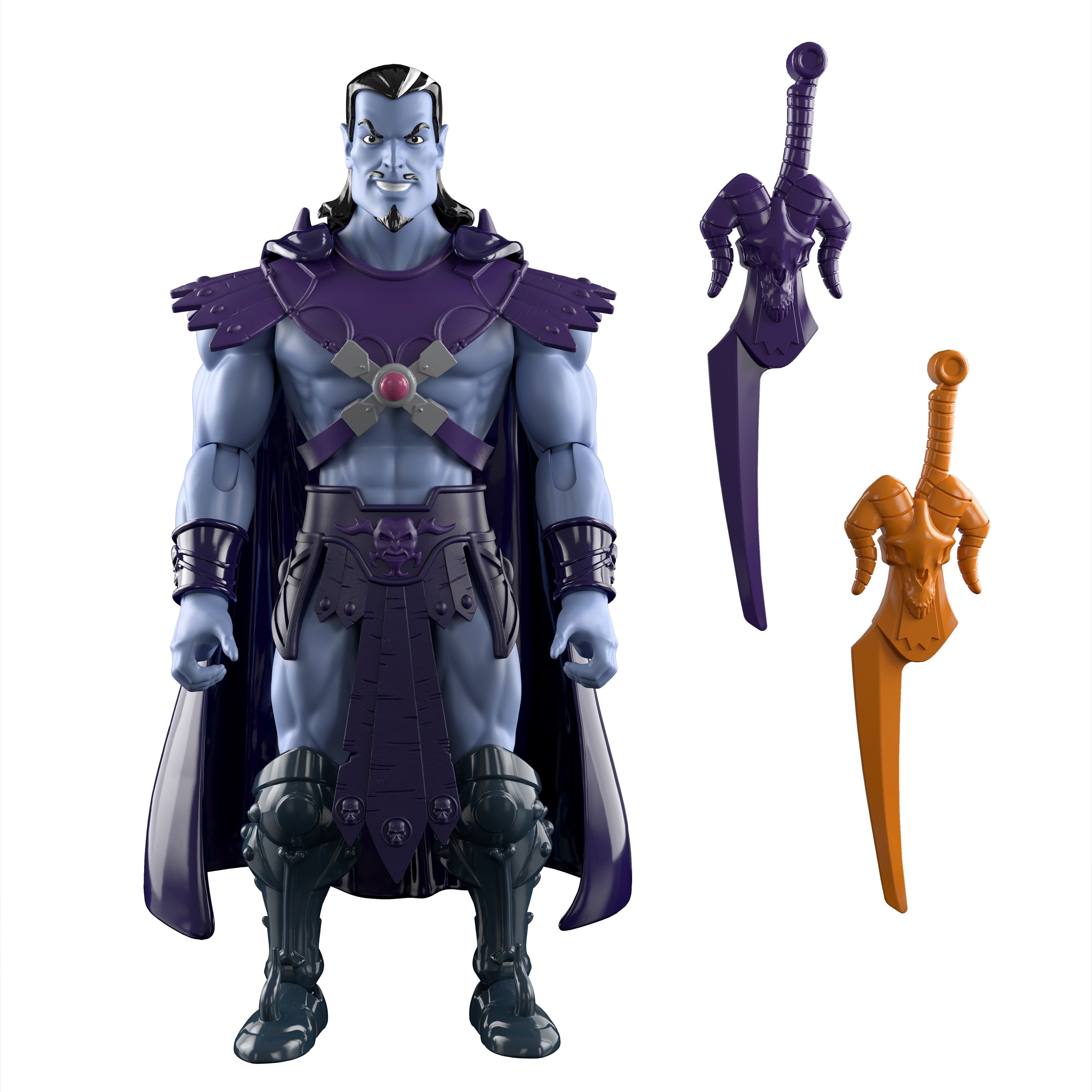 Keldor Masters of the Universe Origins 5.5-Inch Figure — Out of Box with Purple and Orange Swords Included