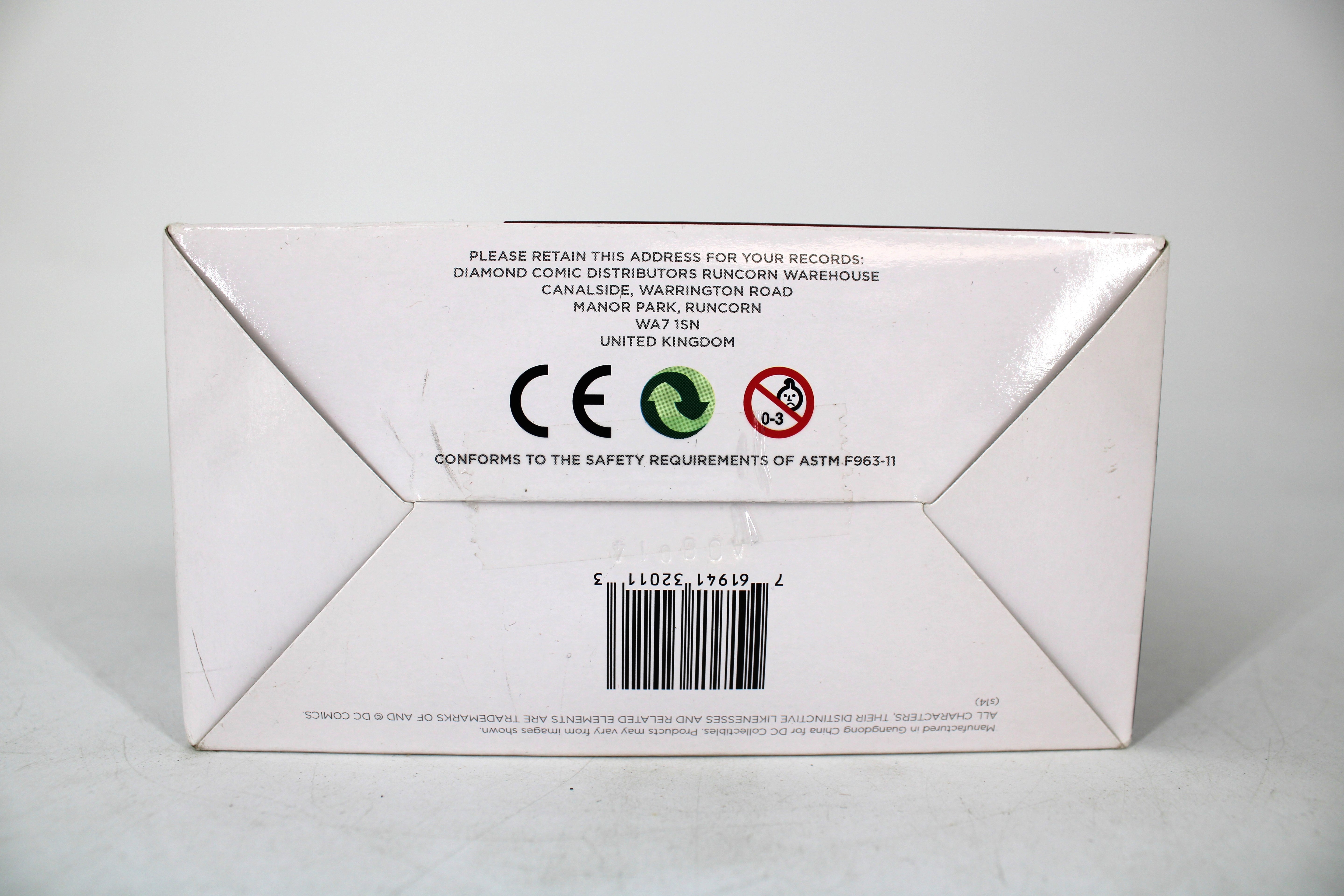 Orion New Gods – The New 52 DC Collectibles Action Figure — Package Detail with Barcode and Safety Markings