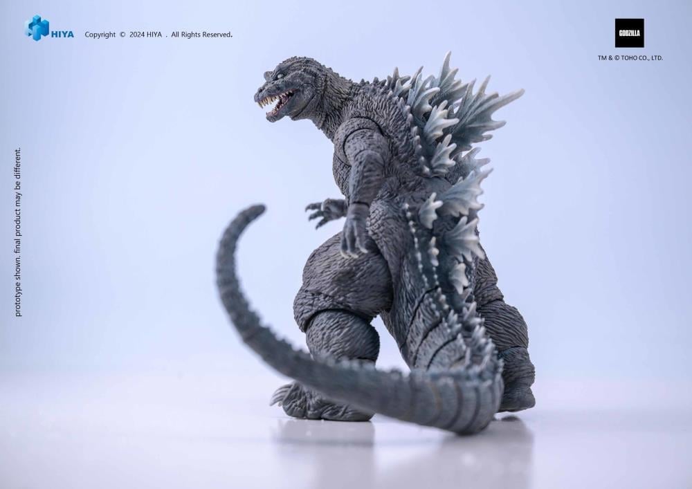 GMK Godzilla Exquisite Basic 7-Inch Figure — Back View Highlighting Gray-Blue Dorsal Plates And Articulation Points