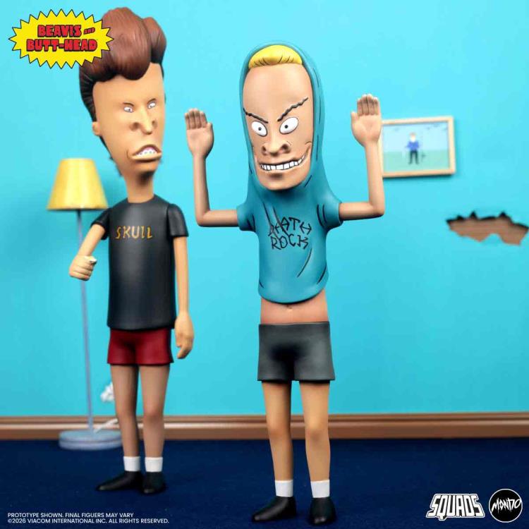 Beavis and Butt-Head Mondo Squads 9-Inch Figure Set — Cornholio Upper Torso Portrait Both Figures