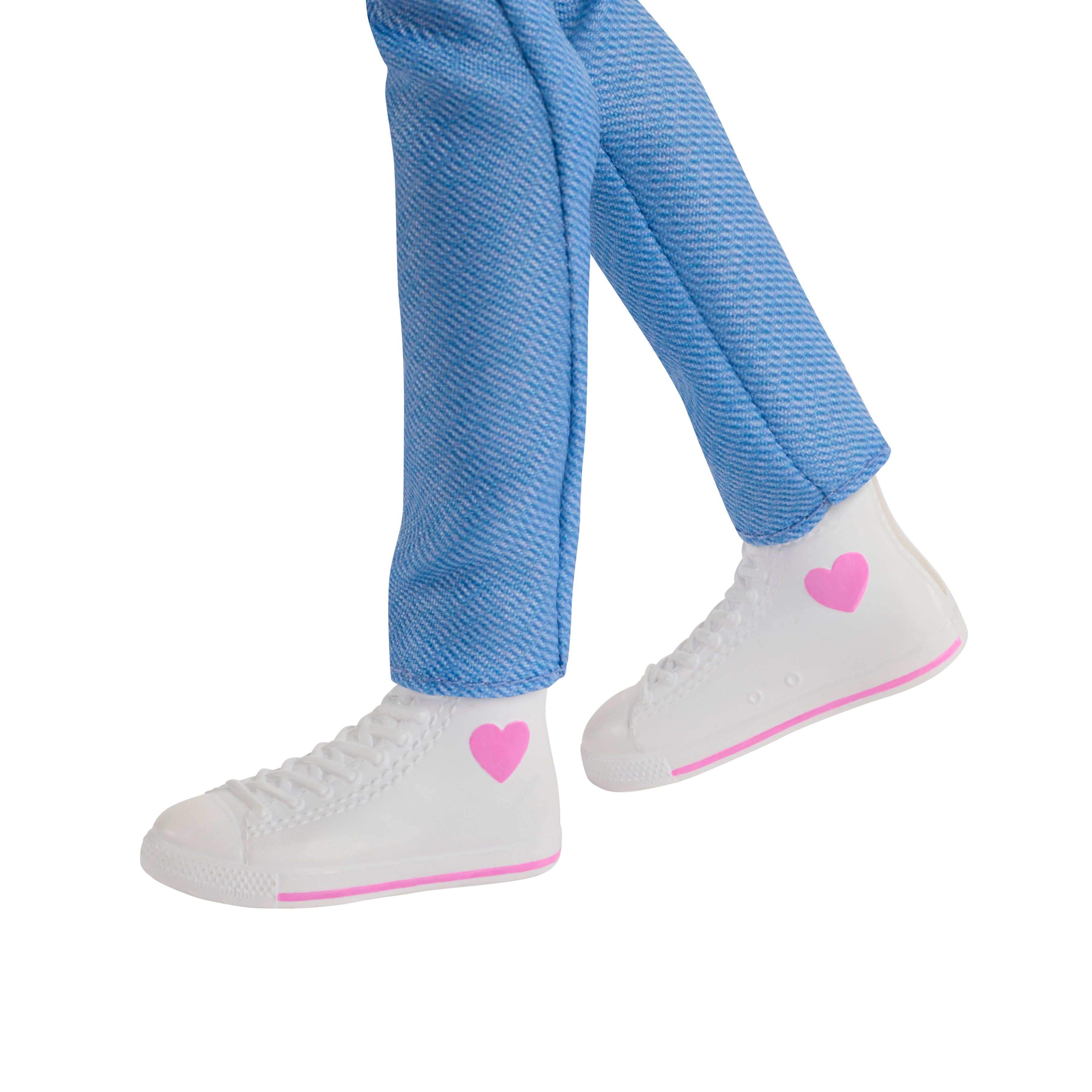 Jinu Soda Pop Saja Boys KPop Demon Hunters 12-Inch Doll — Shoe Detail with Pink Heart