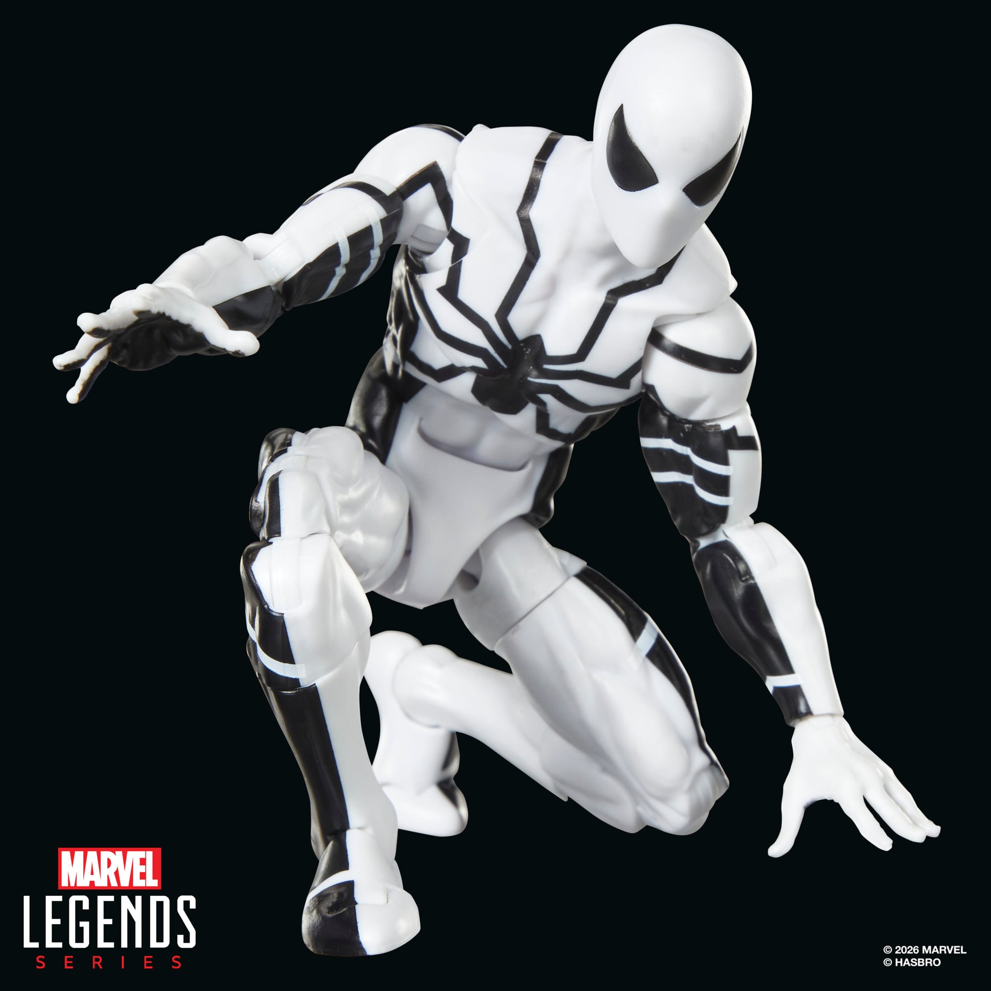 Future Foundation Spider-Man Marvel Legends 6-Inch Figure — Side View Crawling Pose