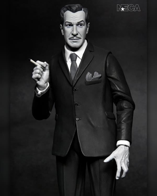 Vincent Price NECA Ultimate 7-Inch Figure — Figure Detail Holding Cigarette Upper Body Close-Up