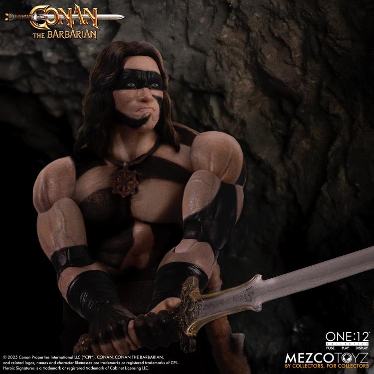 Conan Barbarian One:12 Collective War Paint Figure — Seated Cave Setting Figure Detail Close-Up