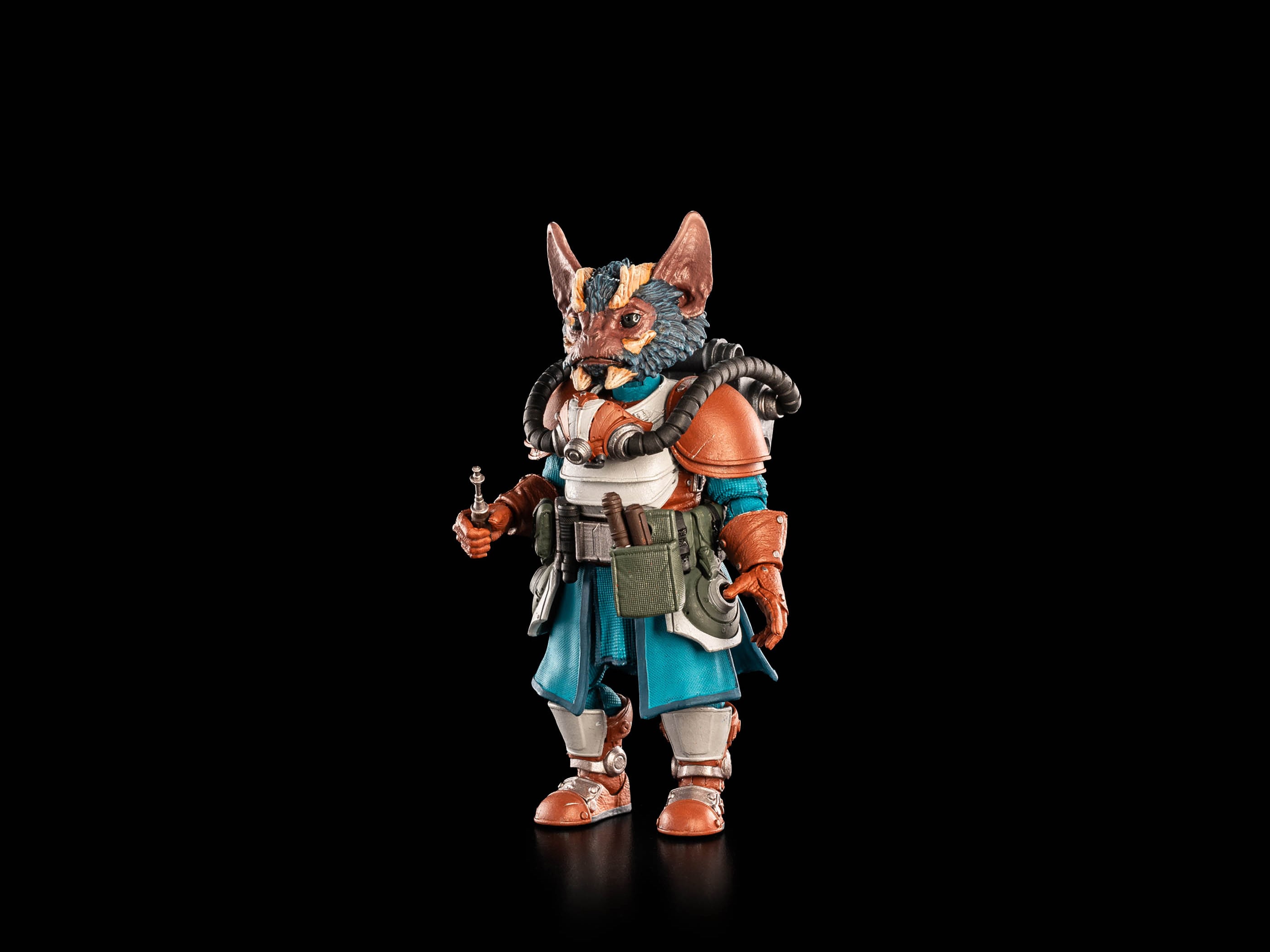 Dr. Zajjarii Cosmic Legions 6-Inch Figure — Side View with Blaster and Backpack Tubes