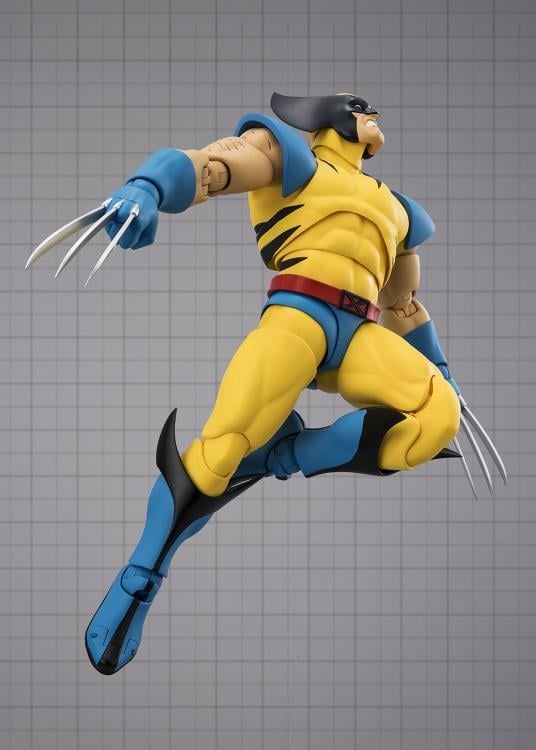 Wolverine Gamerverse S.H.Figuarts 6-Inch Figure — Jumping Attack Pose Showing Leg Articulation