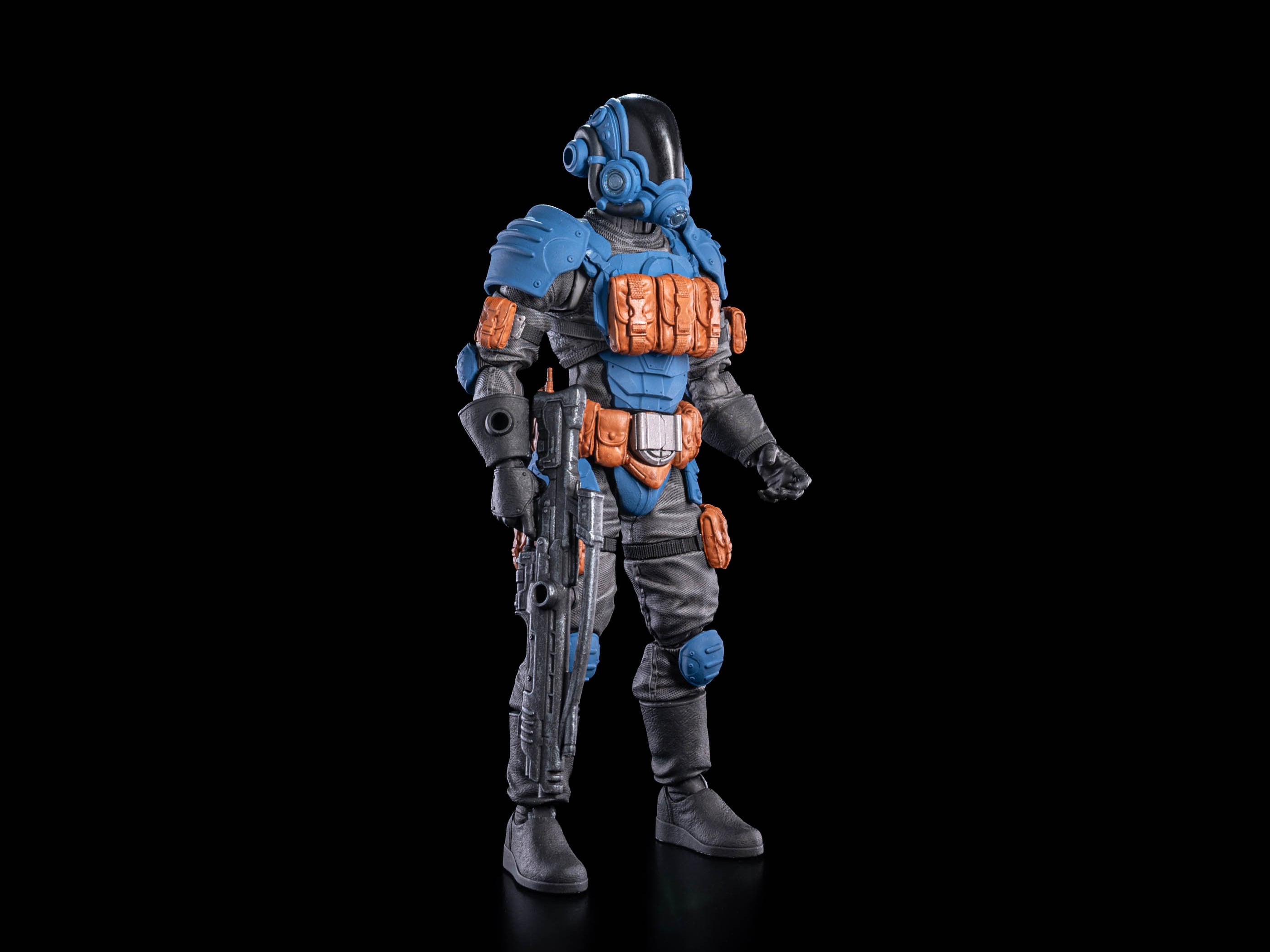 Protectorate Guardian Cosmic Legions 6-Inch Figure — Three-Quarter Front View with Long Rifle