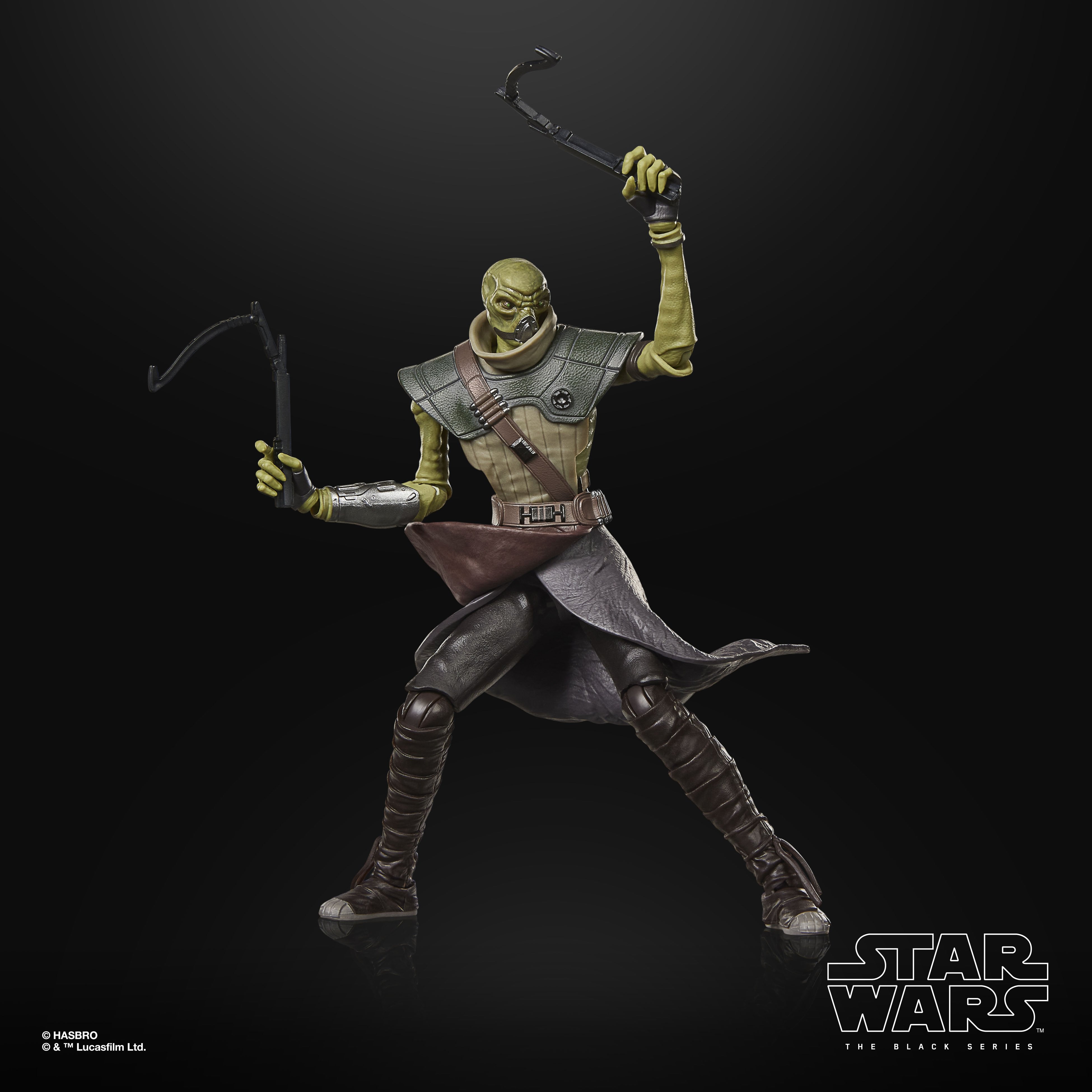 Embo Black Series 6-Inch Figure — Articulation Pose Dual Melee Weapons Combat Stance
