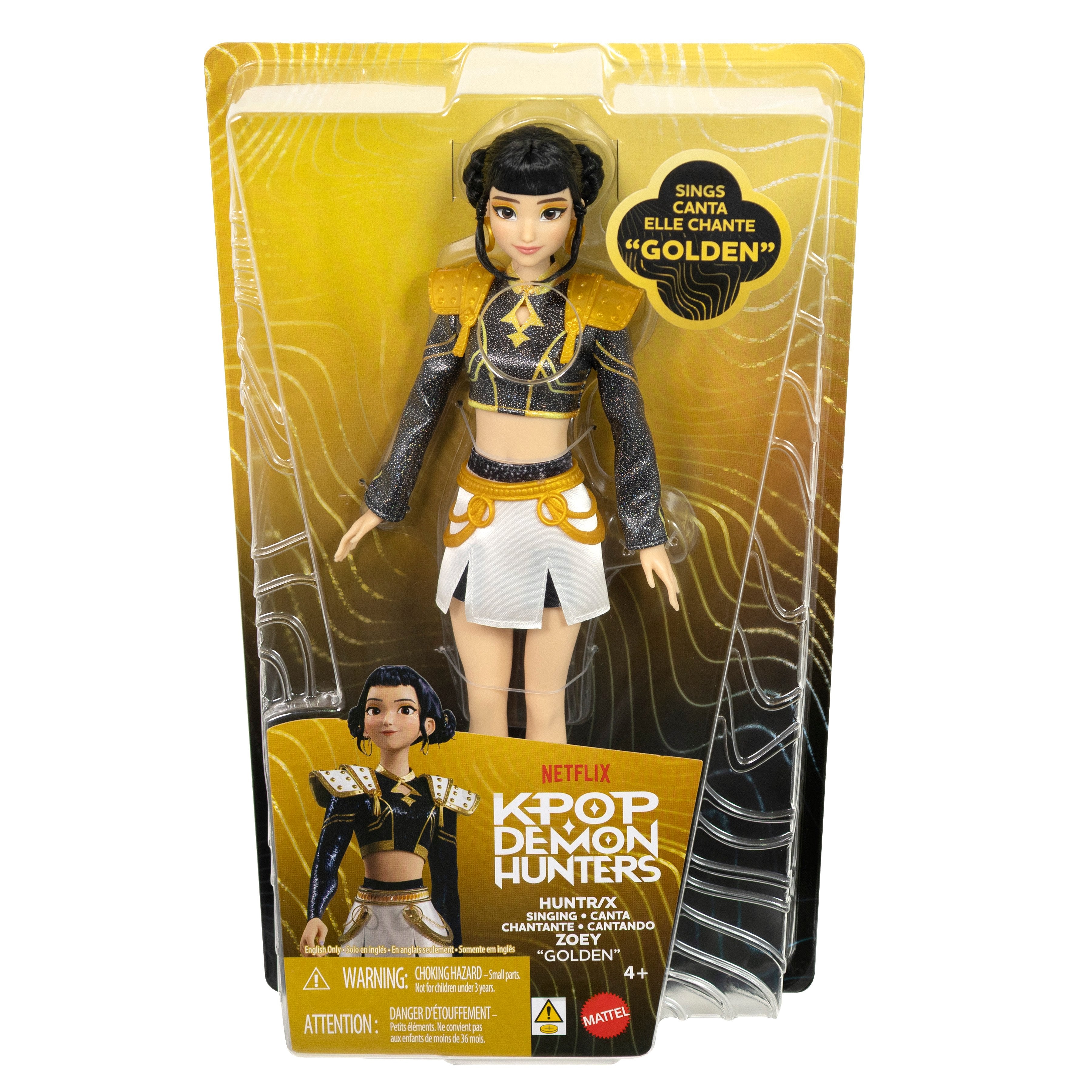 Zoey KPop Demon Hunters HUNTR/X Singing Fashion Doll — Package Front