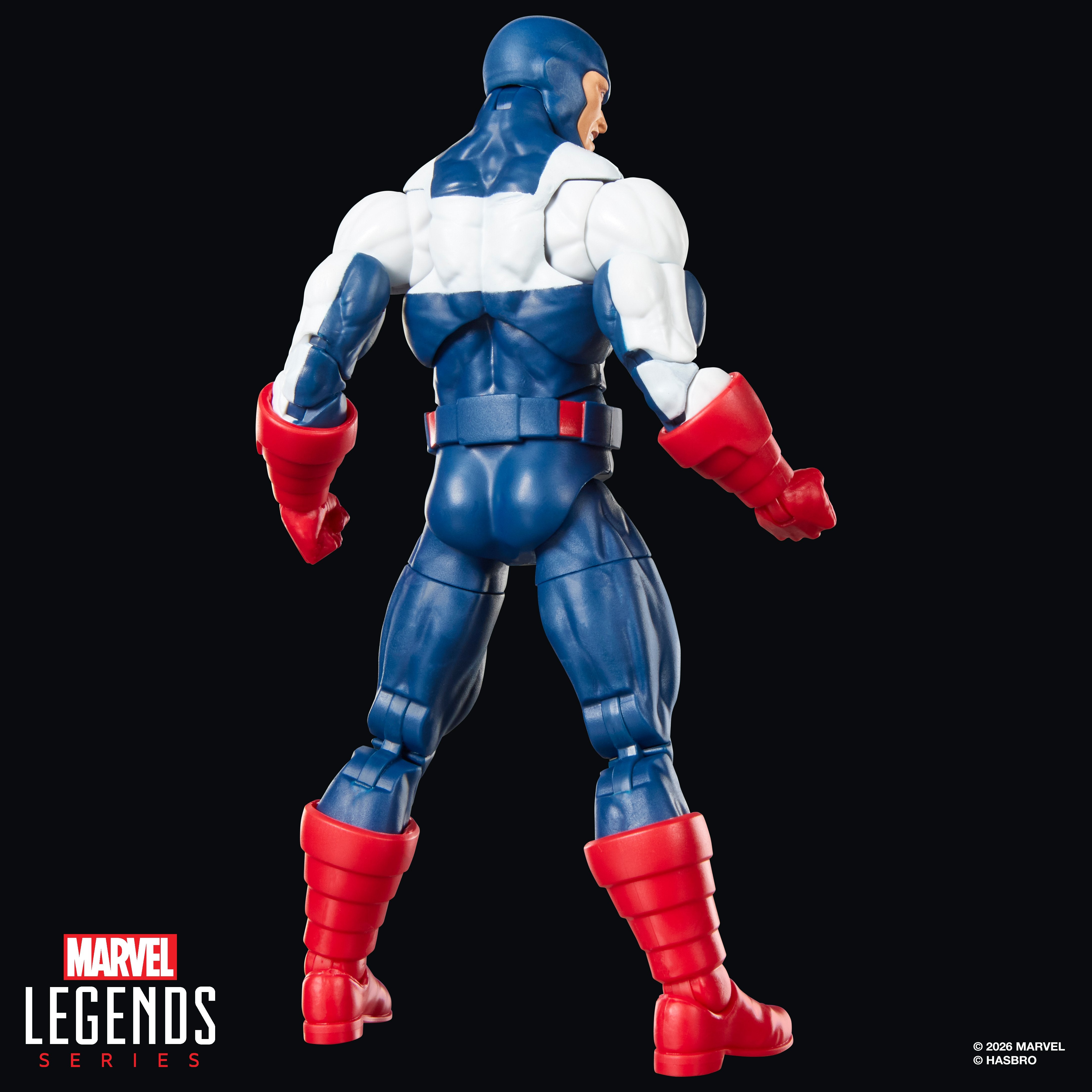 U.S. Agent Marvel Legends 6-Inch Figure — Back View Showing Articulation Detail