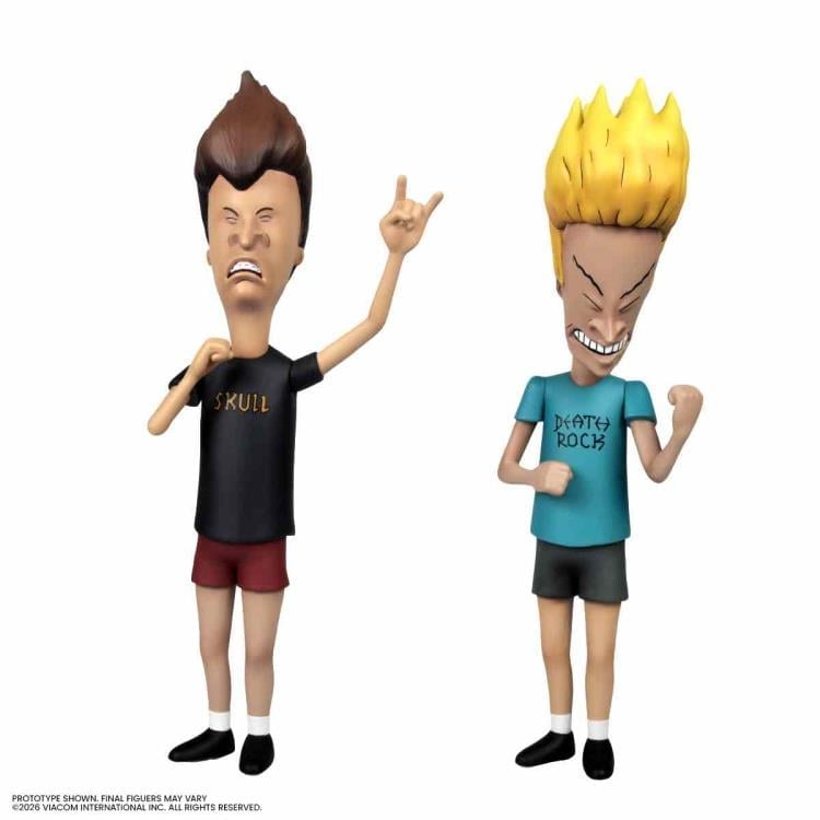 Beavis and Butt-Head Mondo Squads 9-Inch Figure Set — Headbang Portraits White Background Articulation Pose