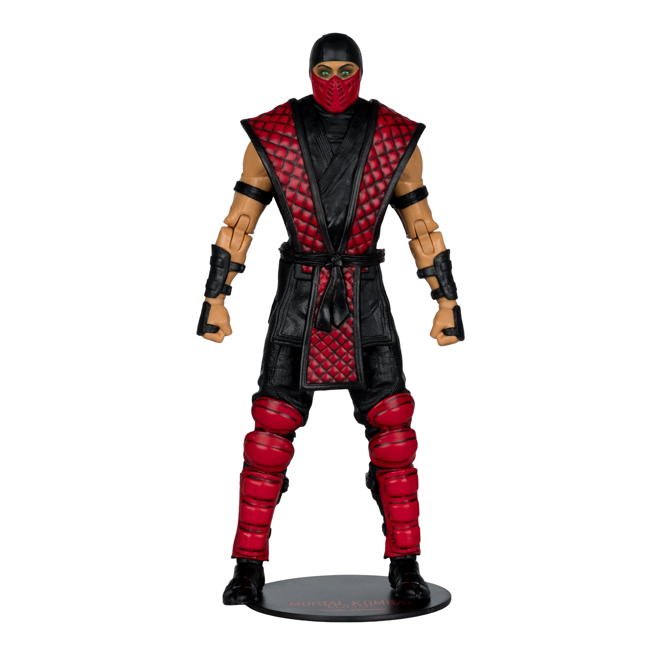 Ermac Mortal Kombat Klassic 7-Inch Figure — Front View on white background standing on Mortal Kombat Klassic display base