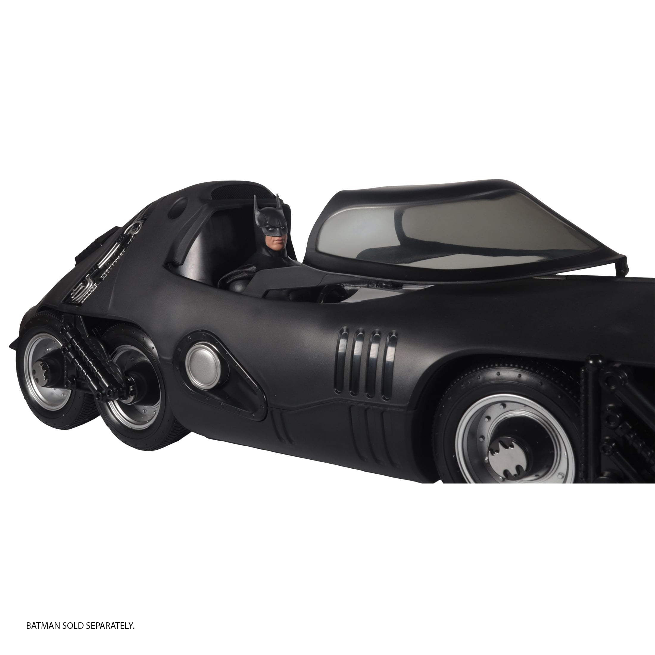 Batmissile Batman Returns DC Multiverse Vehicle — Canopy Open Close-Up with Batman figure in cockpit
