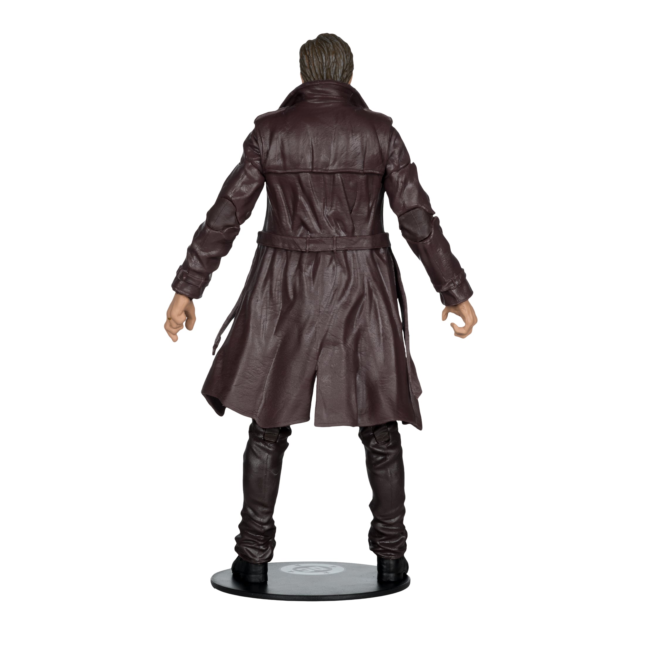 Commissioner Gordon DC Multiverse 7-Inch Deluxe Figure — Back View Showing Trench Coat Detail