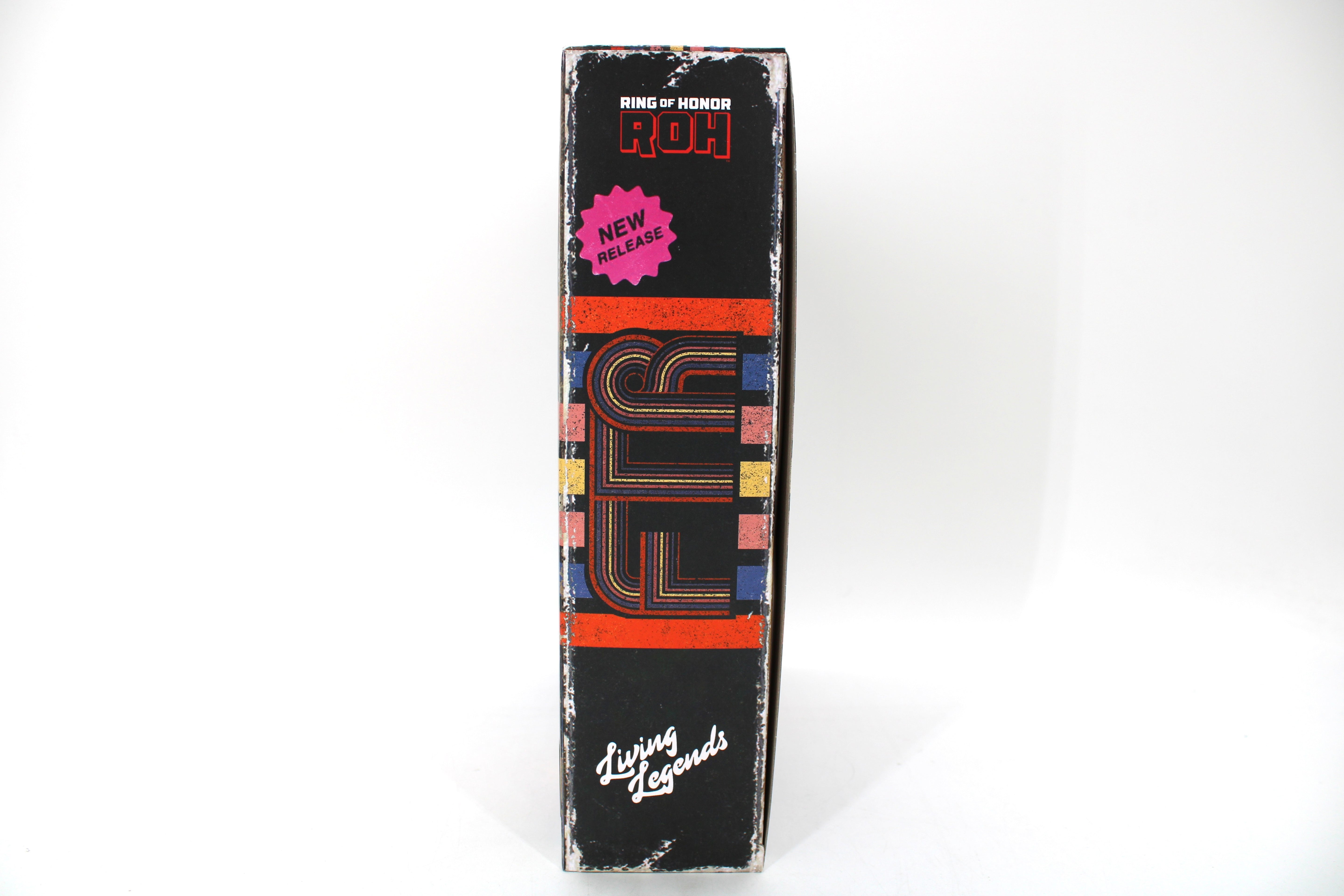 FTR Cash Wheeler & Dax Harwood ROH Living Legends 2-Pack — Side View with New Release Sticker and Retro Logo Detail