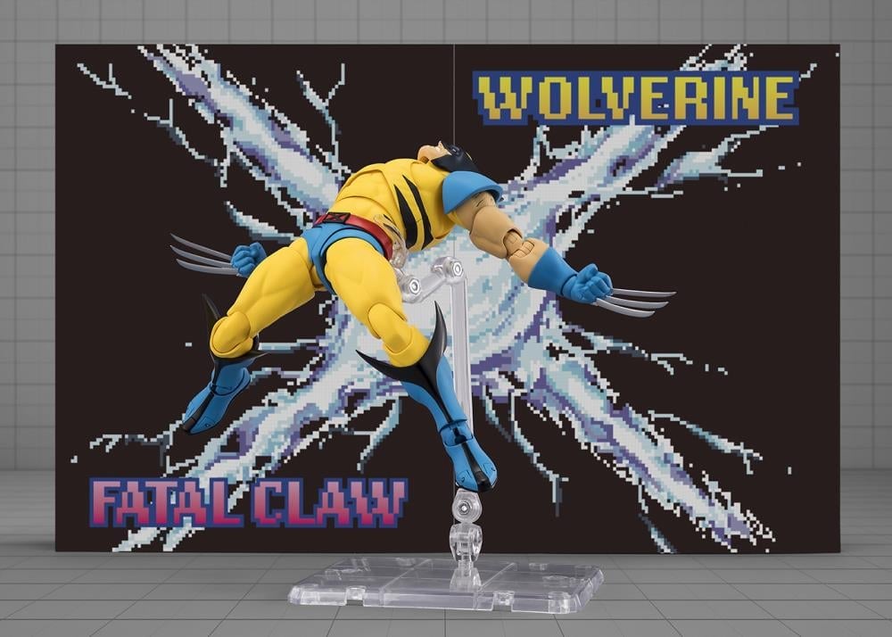 Wolverine Gamerverse S.H.Figuarts 6-Inch Figure — Fatal Claw Special Move Backdrop Sheet with Effect Mount