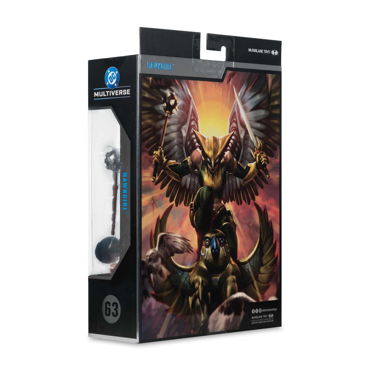 Hawkgirl DC Multiverse Collector Edition 7-Inch Figure — Box Back Art Close-Up