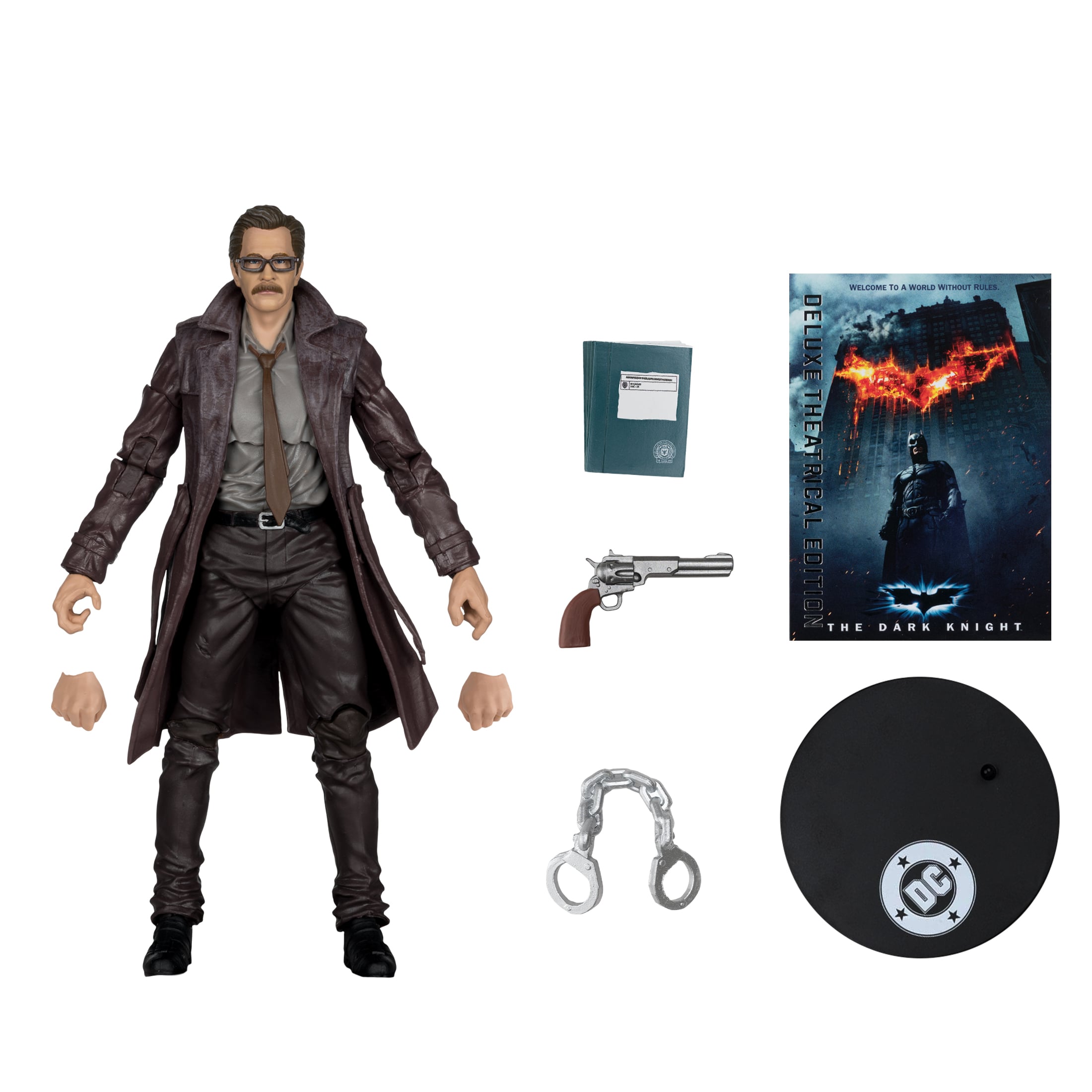 Commissioner Gordon DC Multiverse 7-Inch Deluxe Figure — Accessories Included Display