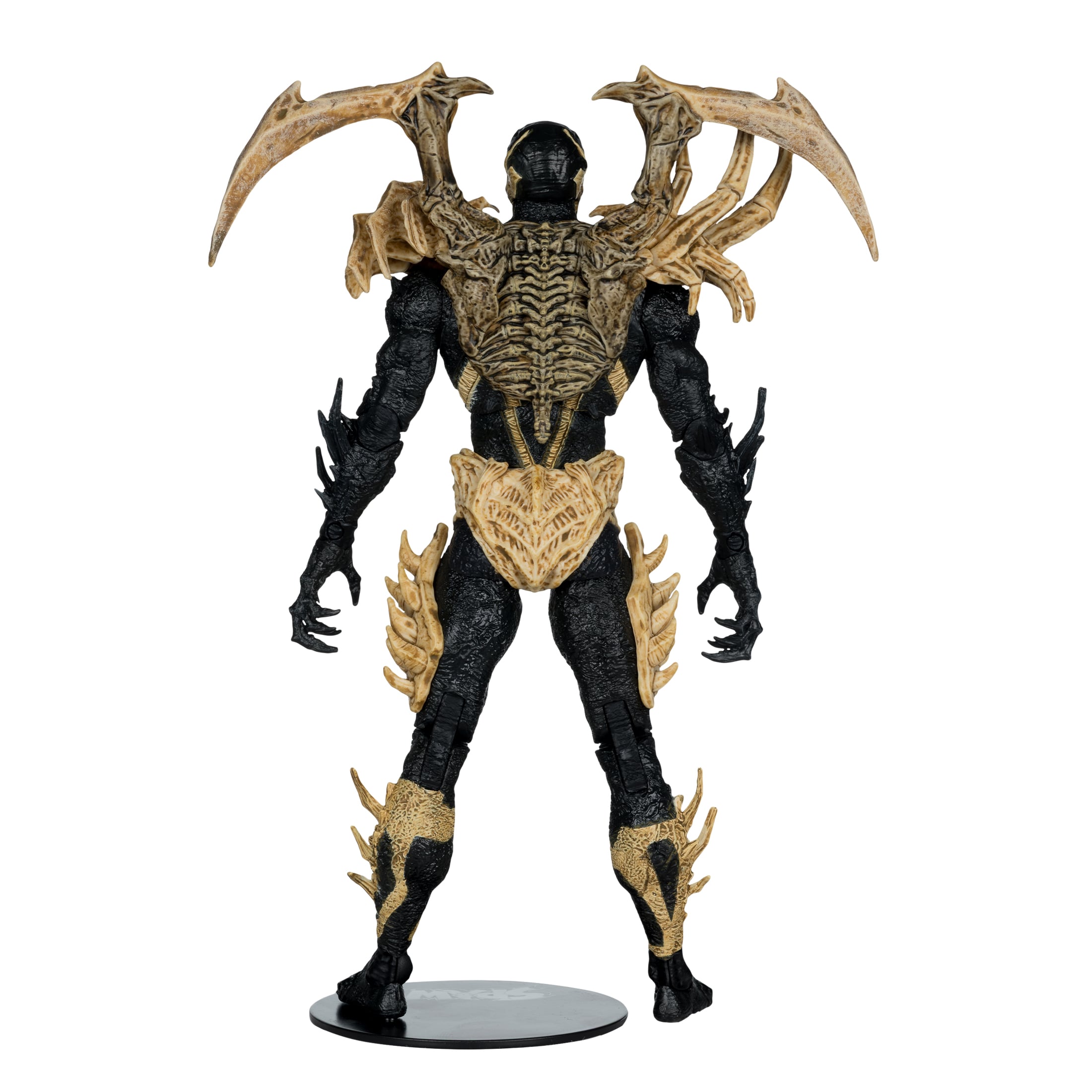 Curse of the Spawn Spawn 7-Inch Action Figure — Back View Showing Skeletal Armor Detail