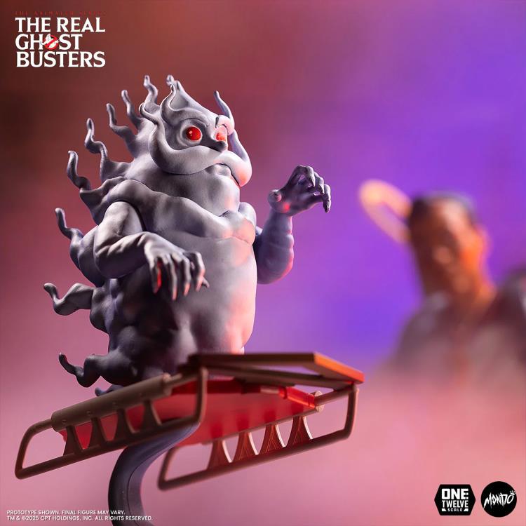 Hearse Ghost with Sled Rosebud Real Ghostbusters Mondo 1/12 — Three-Quarter View