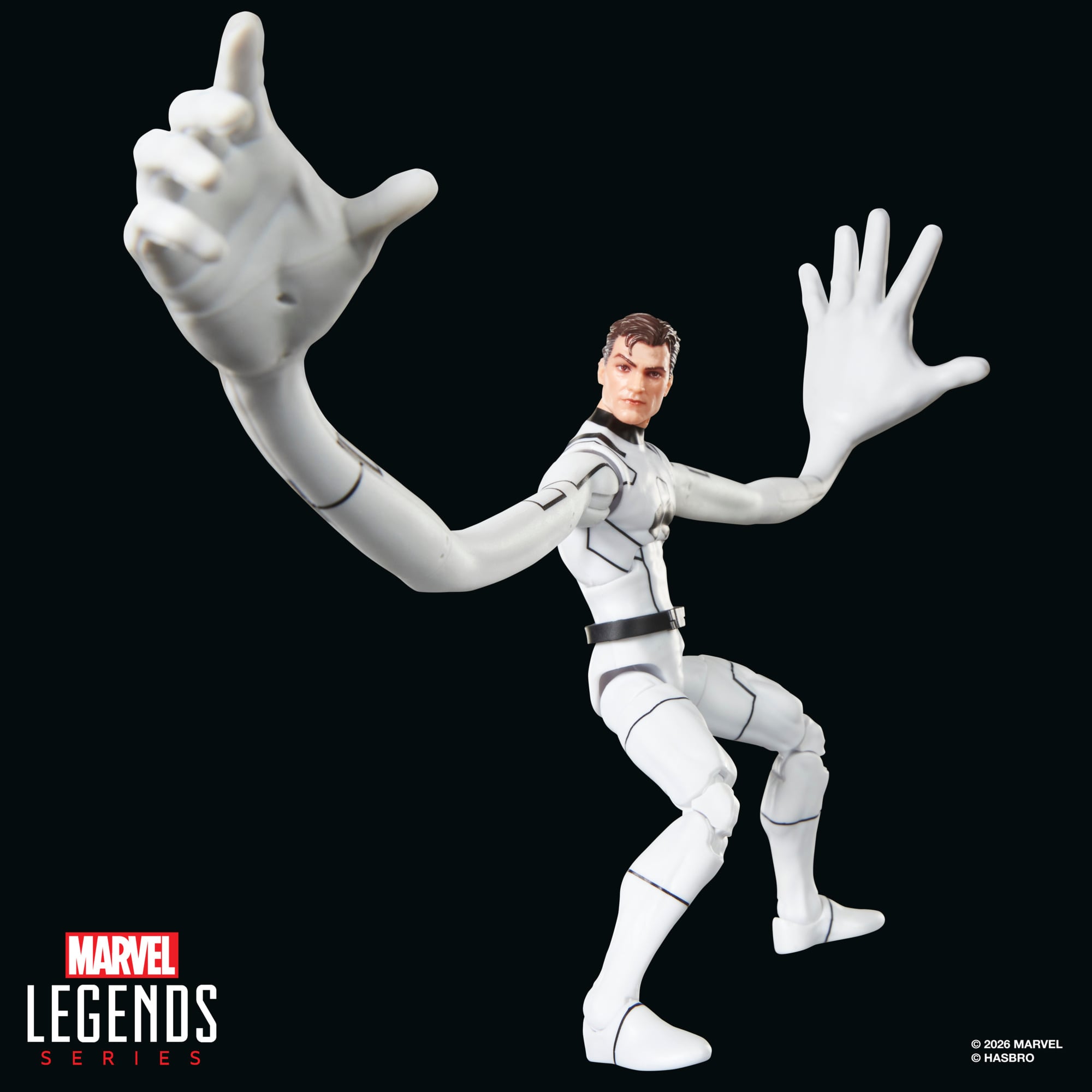 Future Foundation Mister Fantastic Marvel Legends 6-Inch Figure — Articulation Pose Large Stretched Hands
